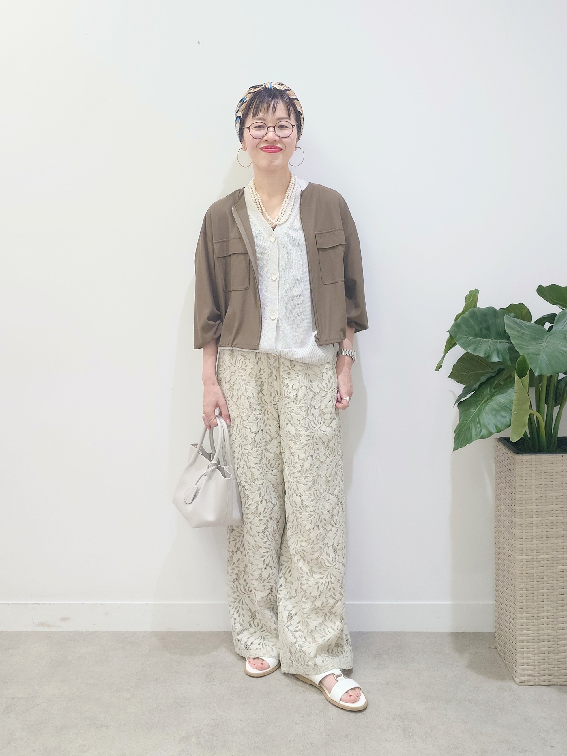 MUTSUKOさんの「UNTITLED｜【古畑星夏さん着用/洗える】シアーブルゾン」を使ったコーディネート
