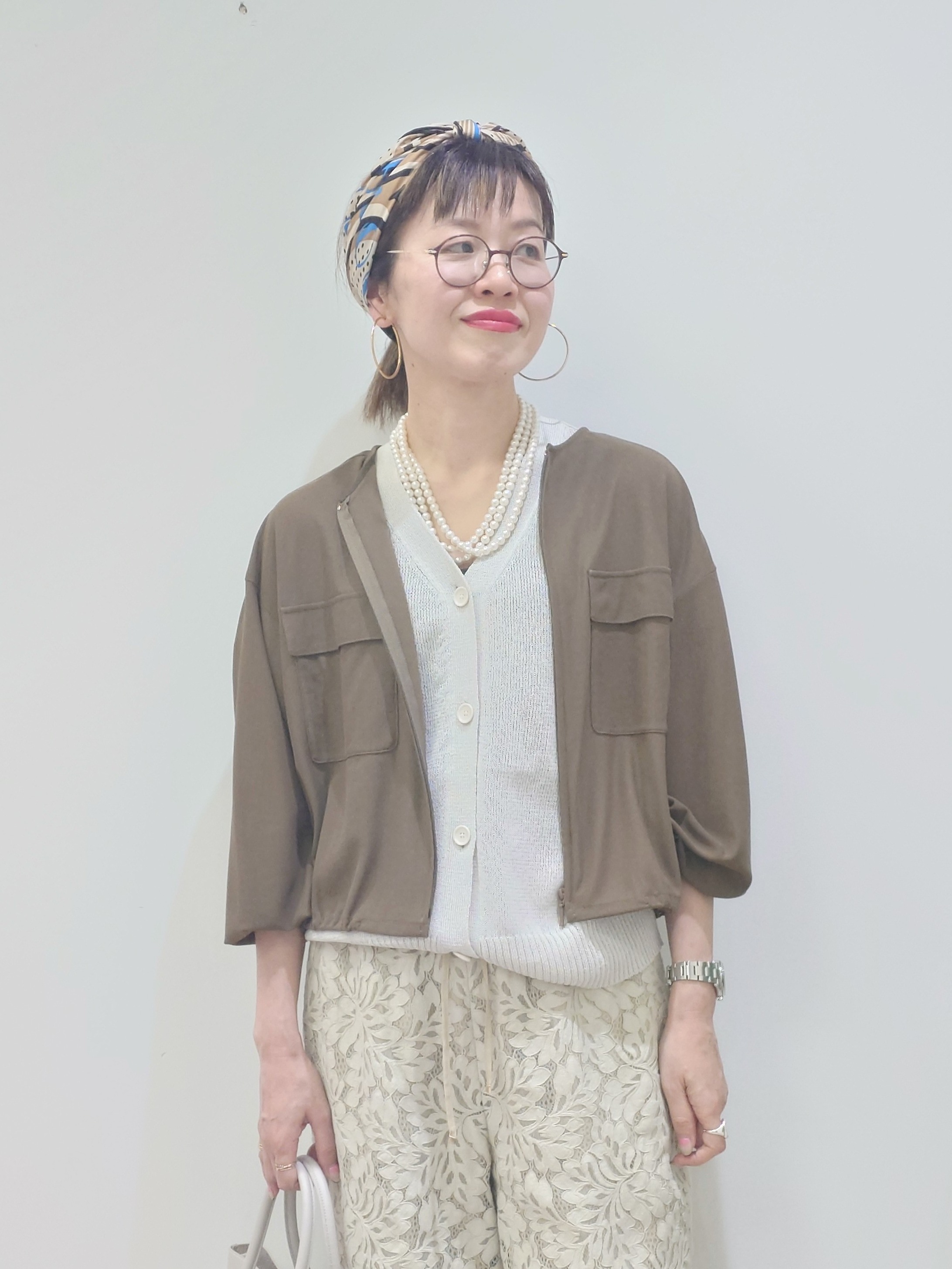 MUTSUKOさんの「UNTITLED｜【古畑星夏さん着用/洗える】シアーブルゾン」を使ったコーディネート