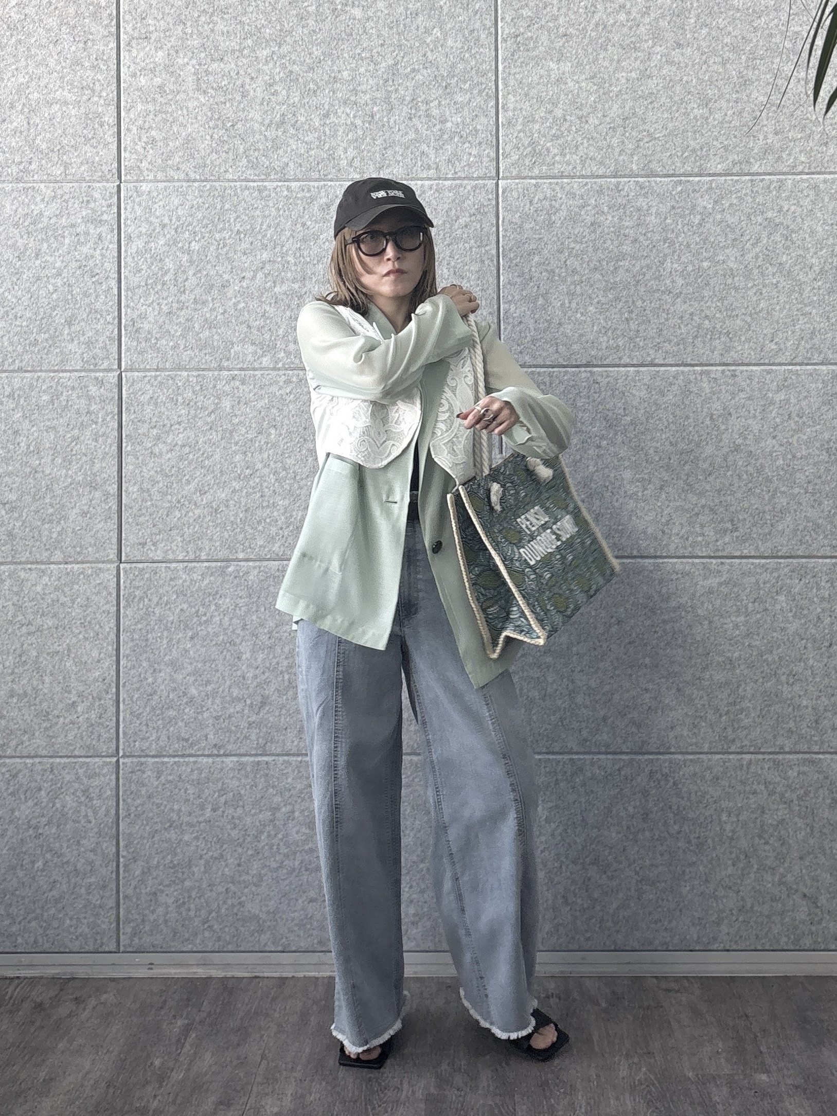 kotakiさんの「INDIVI｜シアーシャツジャケット【接触冷感】」を使ったコーディネート