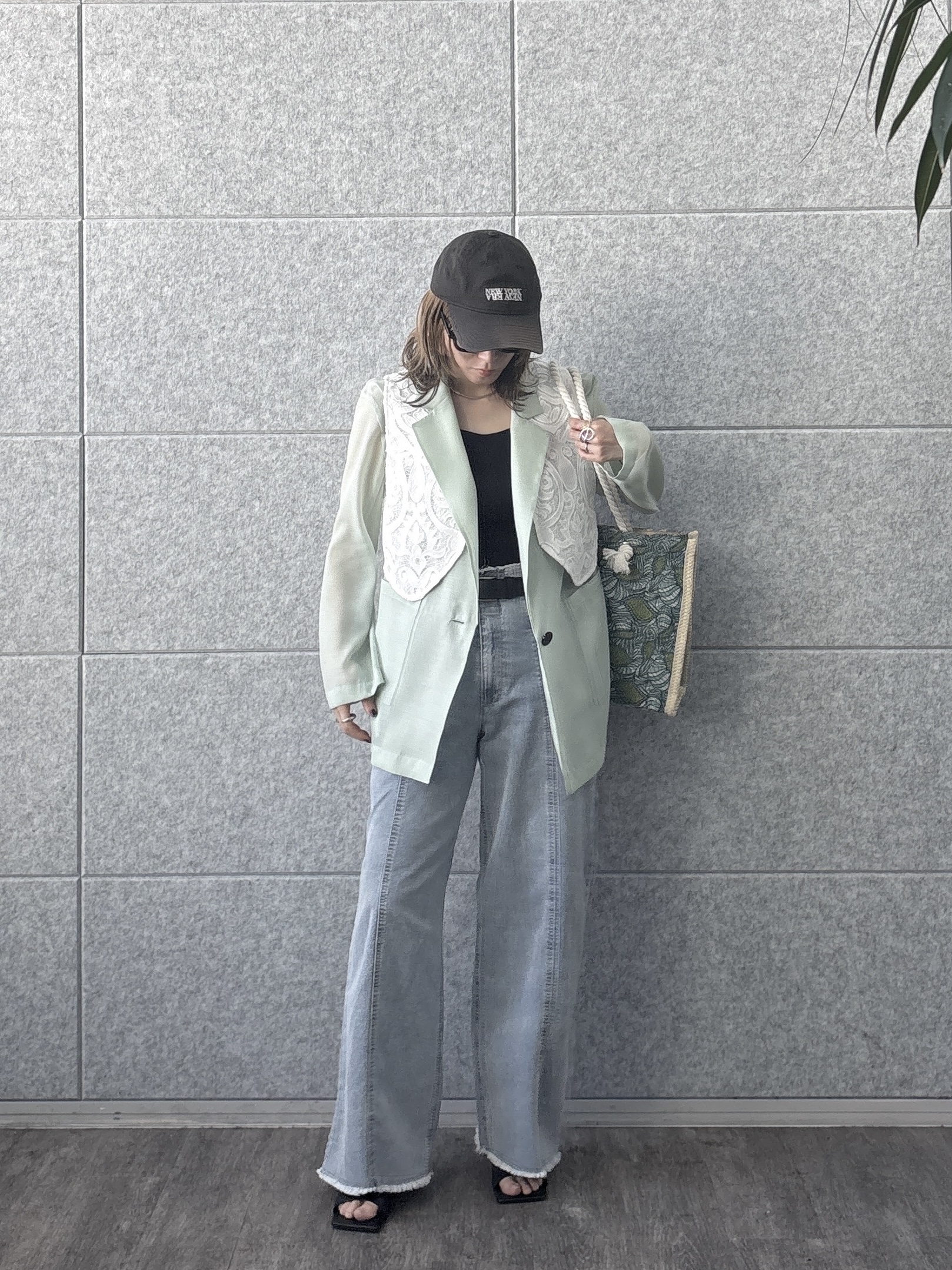 kotakiさんの「INDIVI｜シアーシャツジャケット【接触冷感】」を使ったコーディネート
