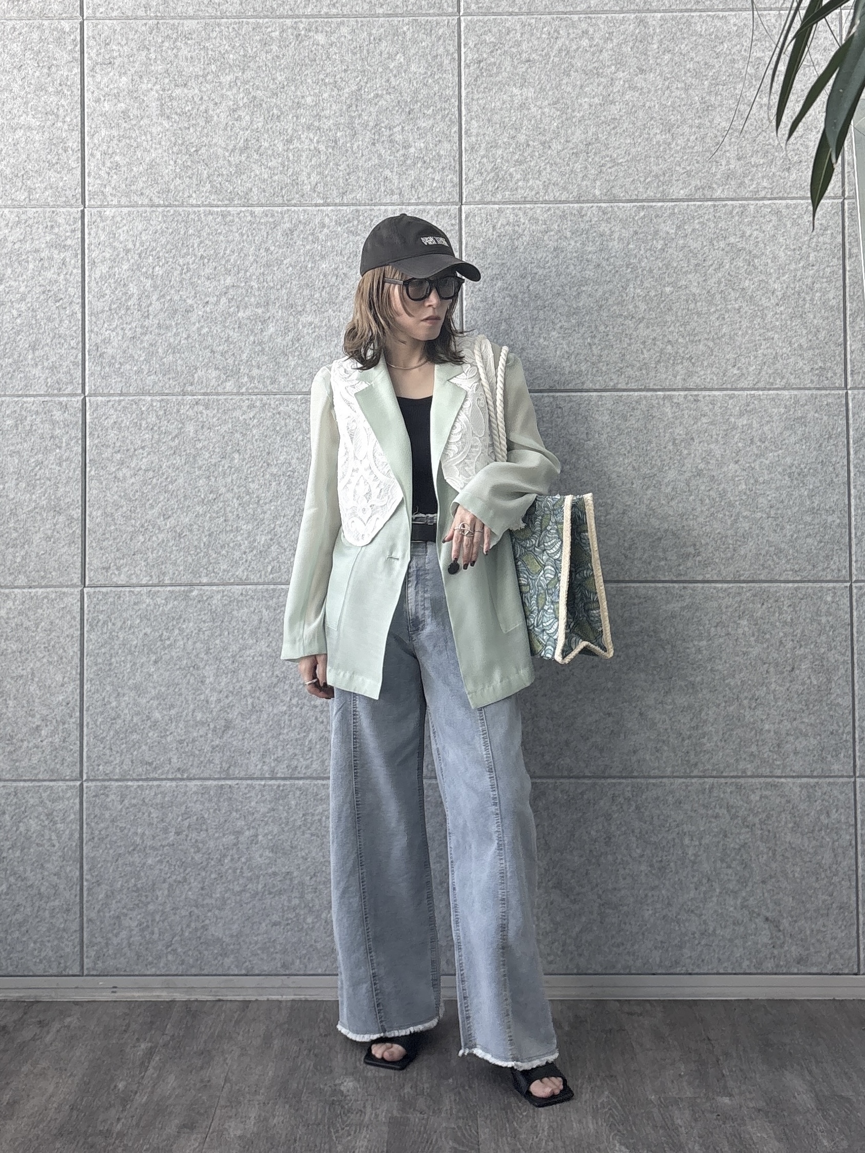 kotakiさんの「INDIVI｜シアーシャツジャケット【接触冷感】」を使ったコーディネート