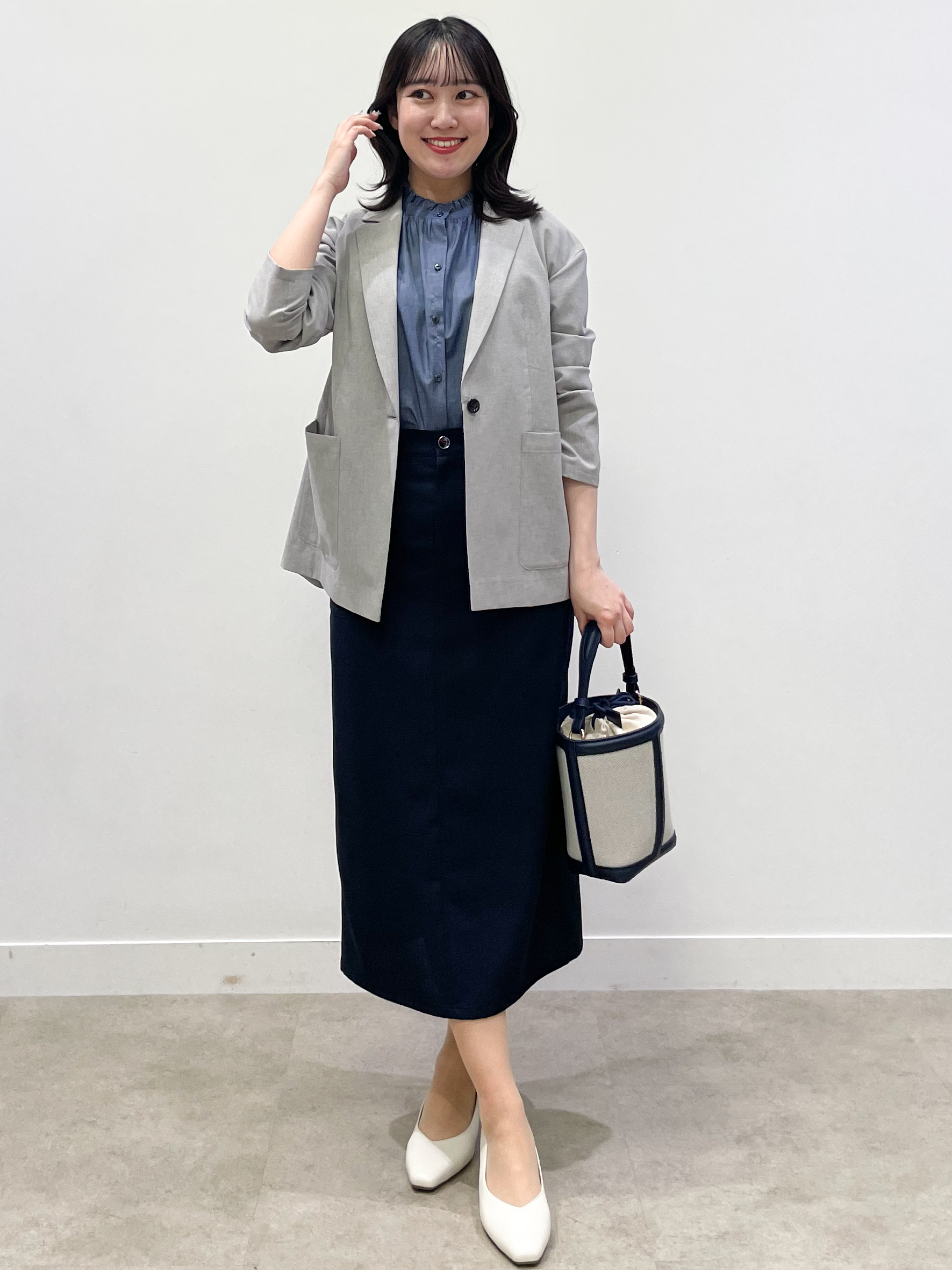 yukariさんの「Reflect｜【SS-4Lサイズ／接触冷感／シワになりにくい】リラクシーテーラードジャケット」を使ったコーディネート