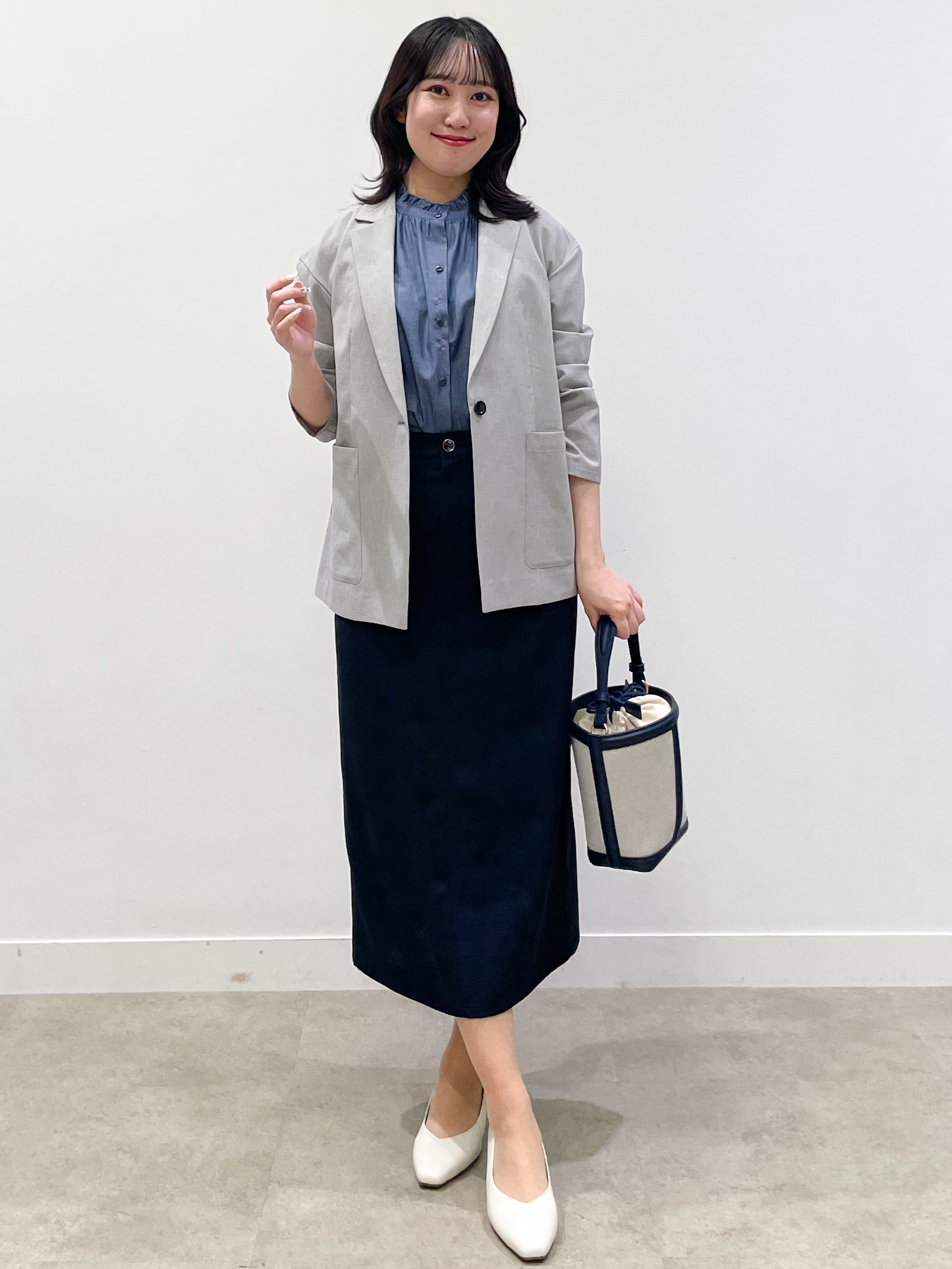 yukariさんの「Reflect｜【SS-4Lサイズ／接触冷感／シワになりにくい】リラクシーテーラードジャケット」を使ったコーディネート