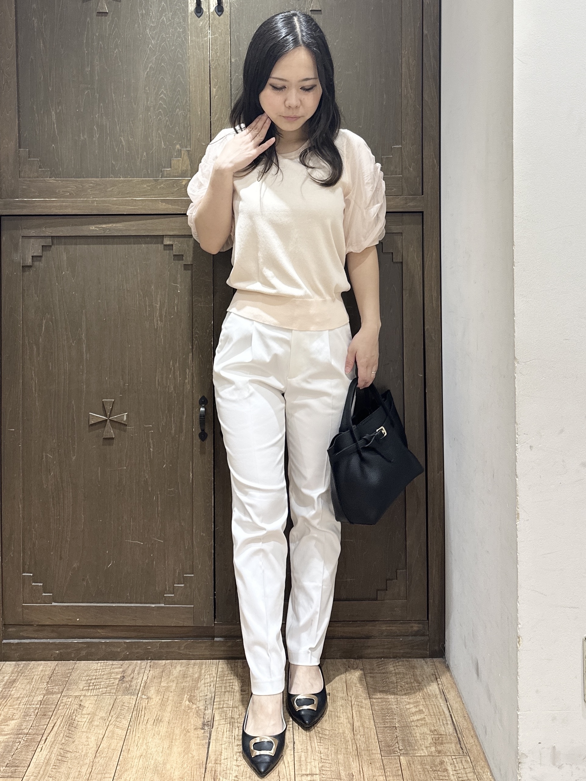 kanaさんの「index｜《再入荷》ダブルブレストテーラードジャケット【接触冷感／吸水速乾／イージーアイロン／防シワ／洗濯機O」を使ったコーディネート