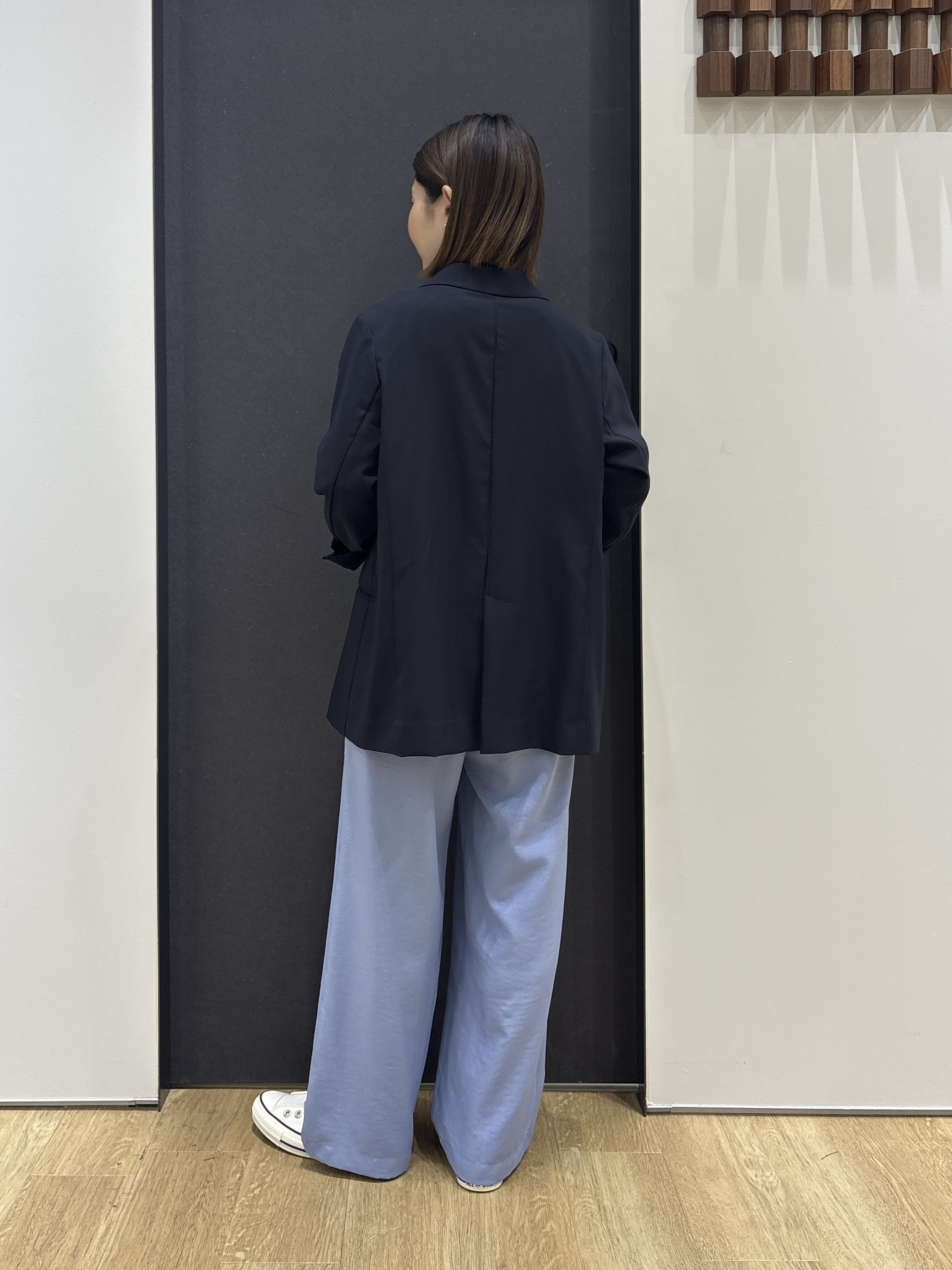 risaさんの「Dessin｜【セットアップ可/洗える】ダブルストレッチジャケット」を使ったコーディネート