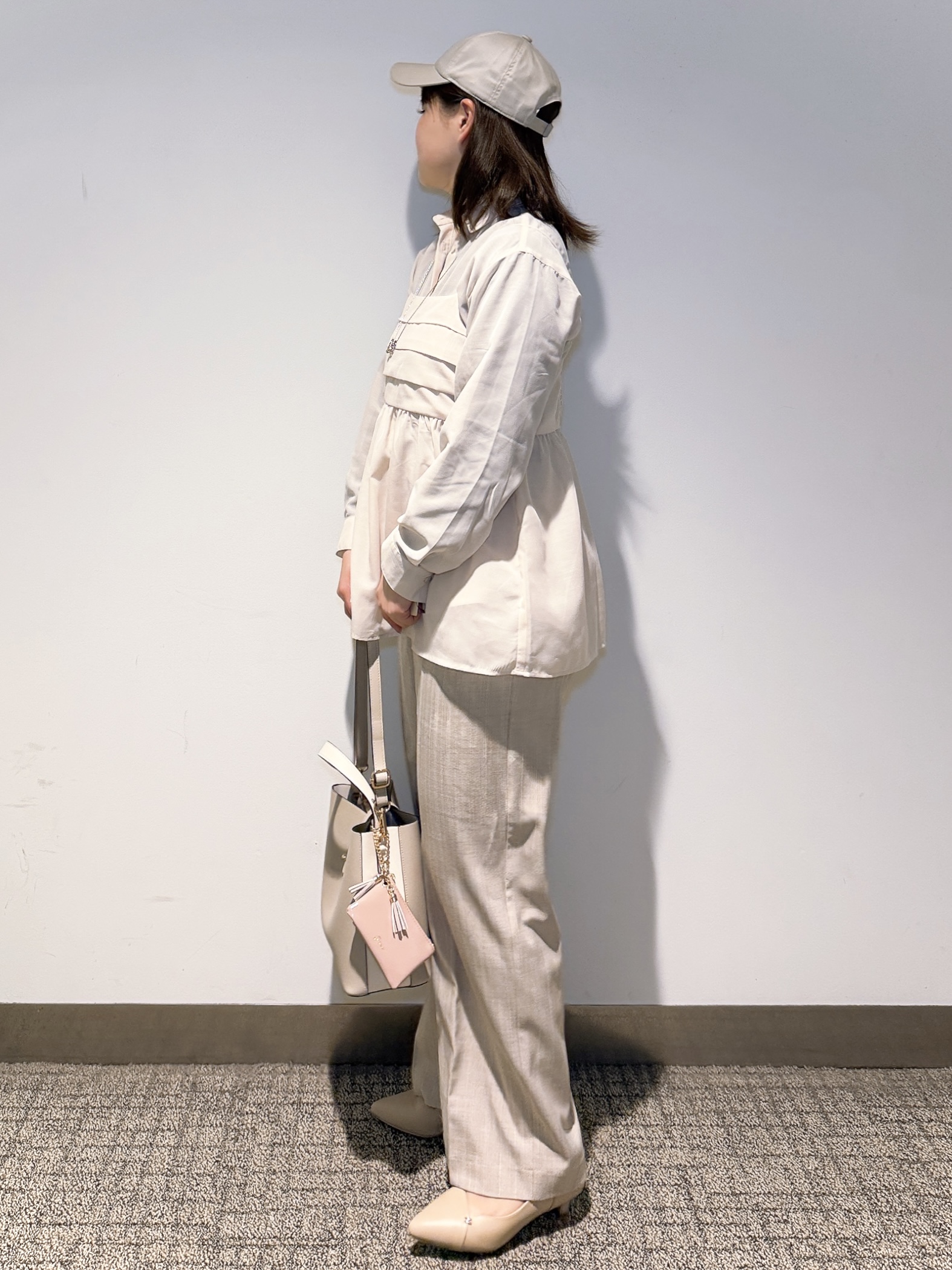 みーさんの「grove｜【2点SET】今どきシアーシャツ＆キャミセット」を使ったコーディネート
