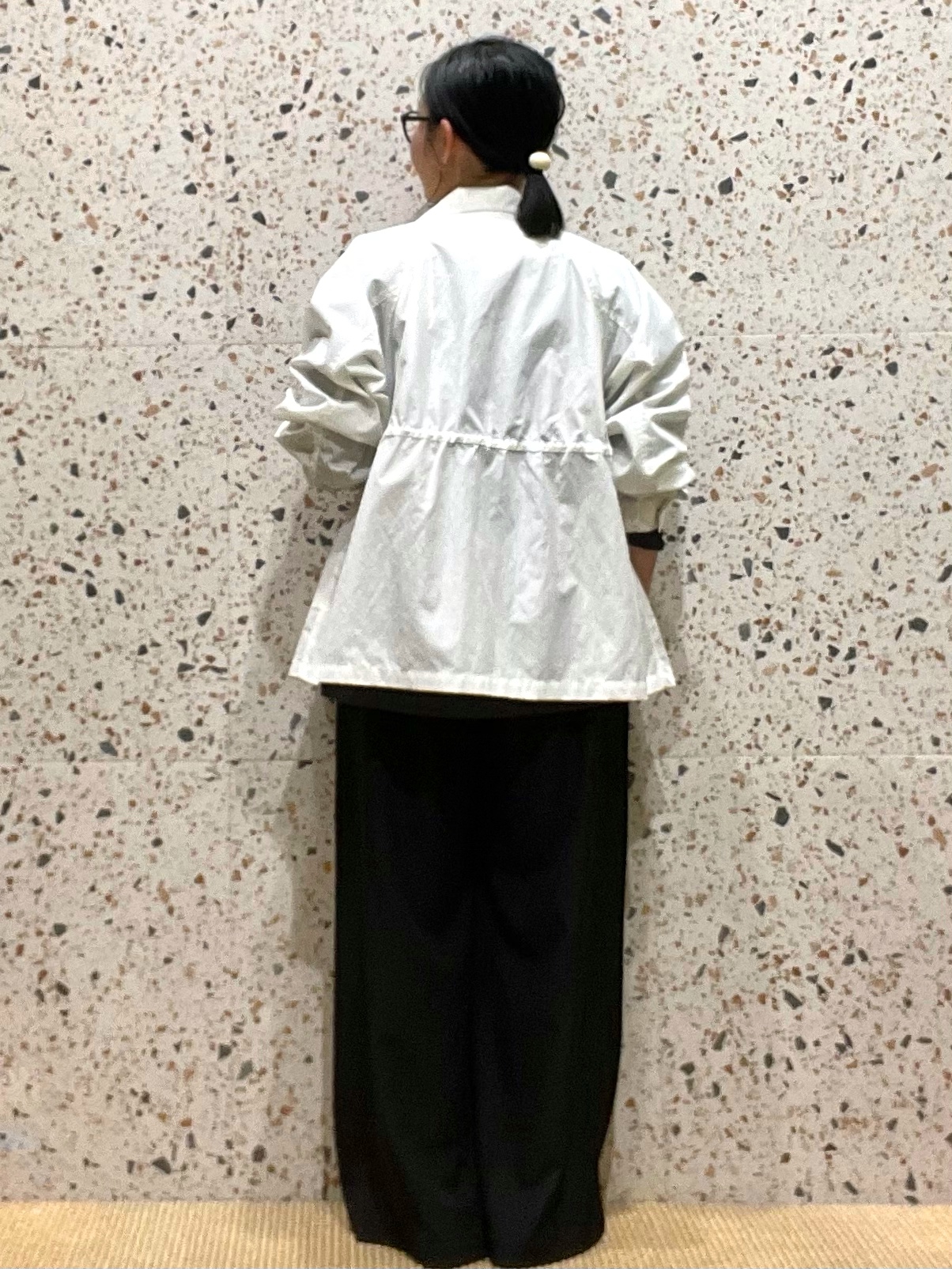 シゲリさんの「OPAQUE.CLIP｜撥水スタンドZIPブルゾン【洗濯機OK／UVケア／花粉対応】」を使ったコーディネート