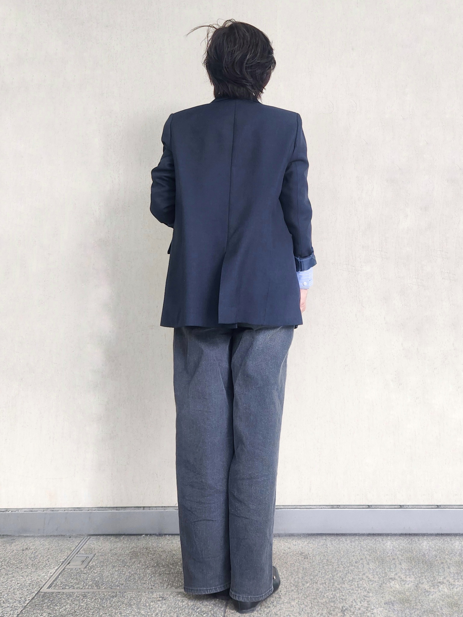 milkyさんの「OPAQUE.CLIP｜金ボタンダブルブレストテーラードジャケット／セットアップ対応【洗える】」を使ったコーディネート