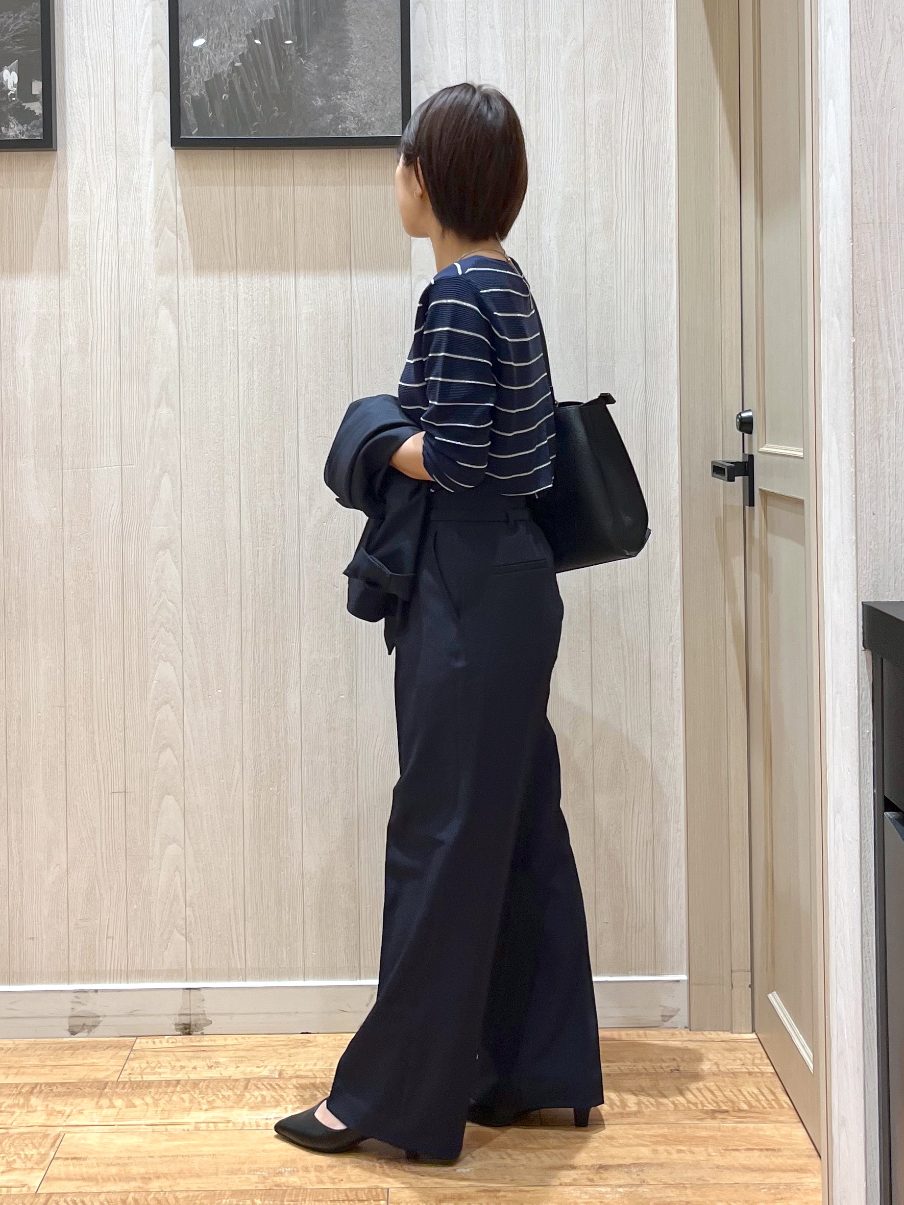 shirayuuuさんの「SHOO･LA･RUE｜【洗濯機可/イージーケア/UV】オンオフ使える　ゆったりダブルジャケット」を使ったコーディネート