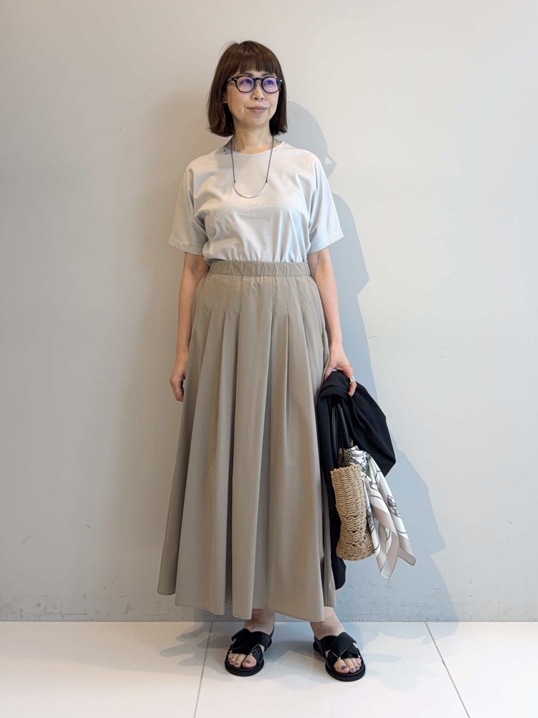 murayamaさんの「INDIVI｜【さらに軽く軽快！／着る日傘】ドルマンダブルジャケット」を使ったコーディネート