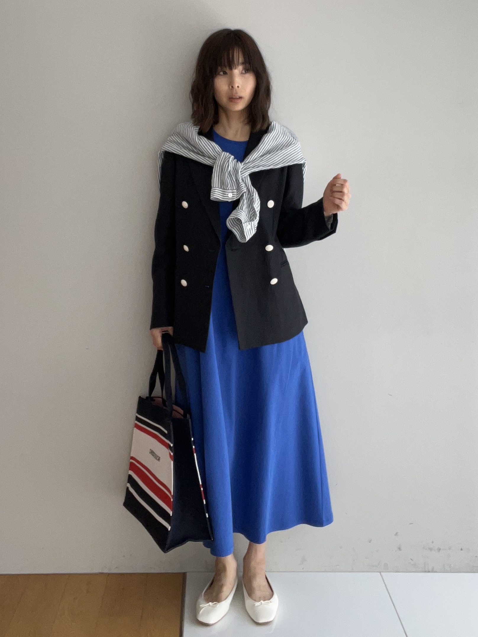 misaさんの「DRESSTERIOR｜【2WAY/羽織にも】ウォッシャブルリネン ドロストシャツ」を使ったコーディネート