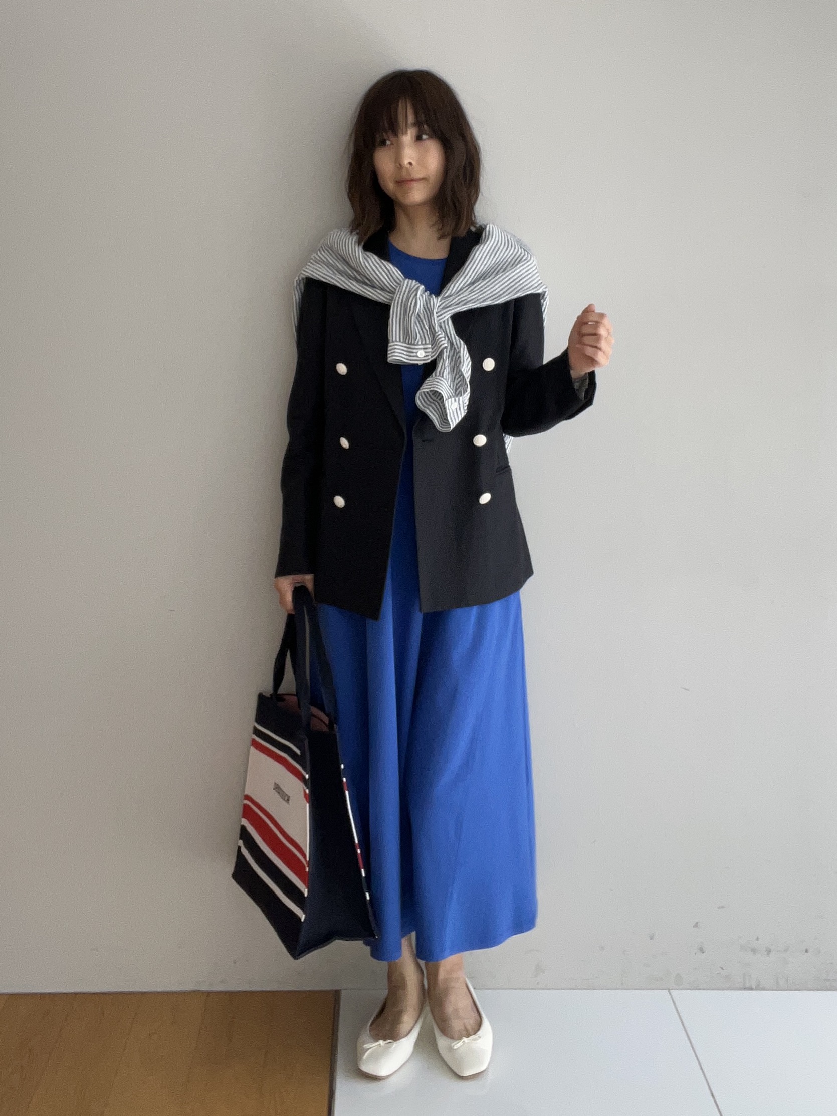 misaさんの「DRESSTERIOR｜【2WAY/羽織にも】ウォッシャブルリネン ドロストシャツ」を使ったコーディネート