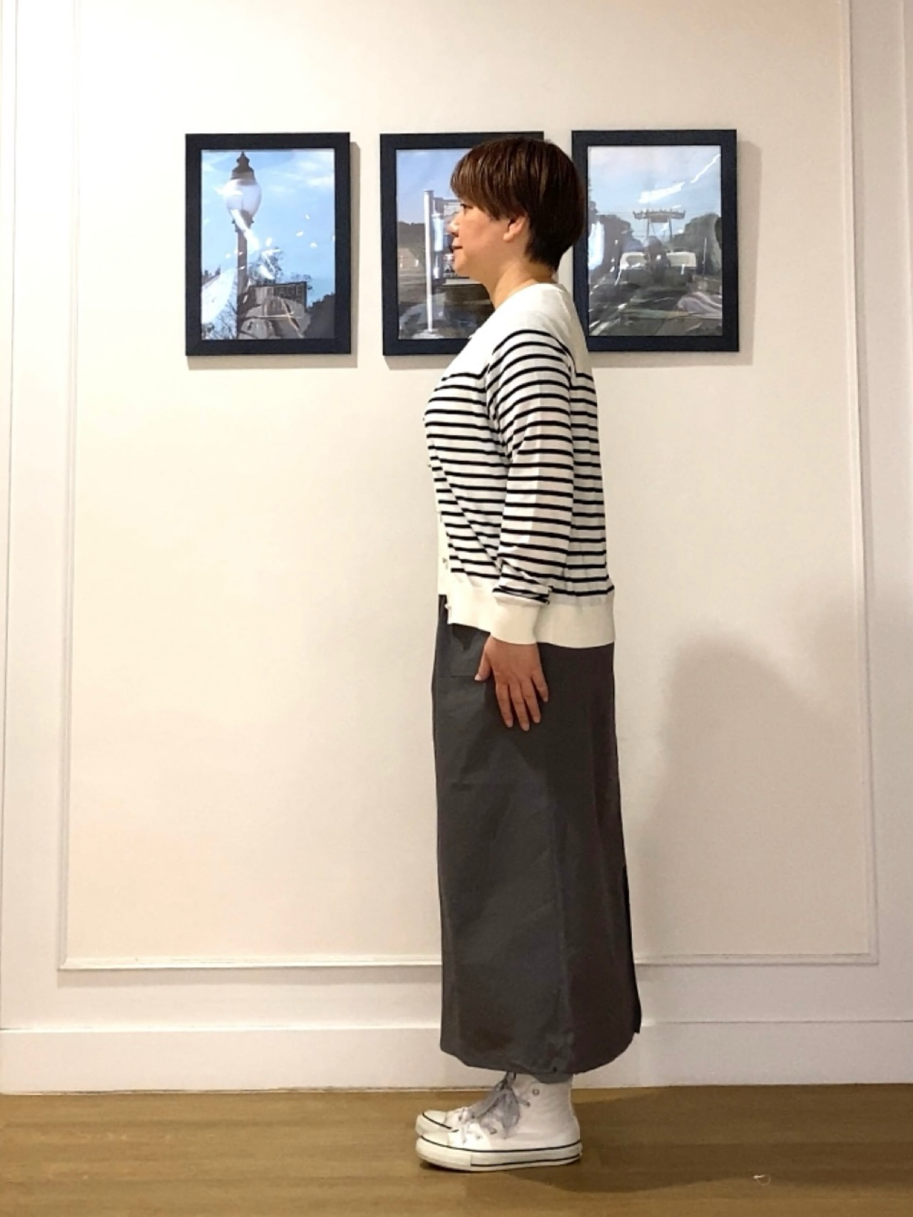 Hiroさんの「Dessin｜【2点セット/洗える】アンサンブルニット」を使ったコーディネート
