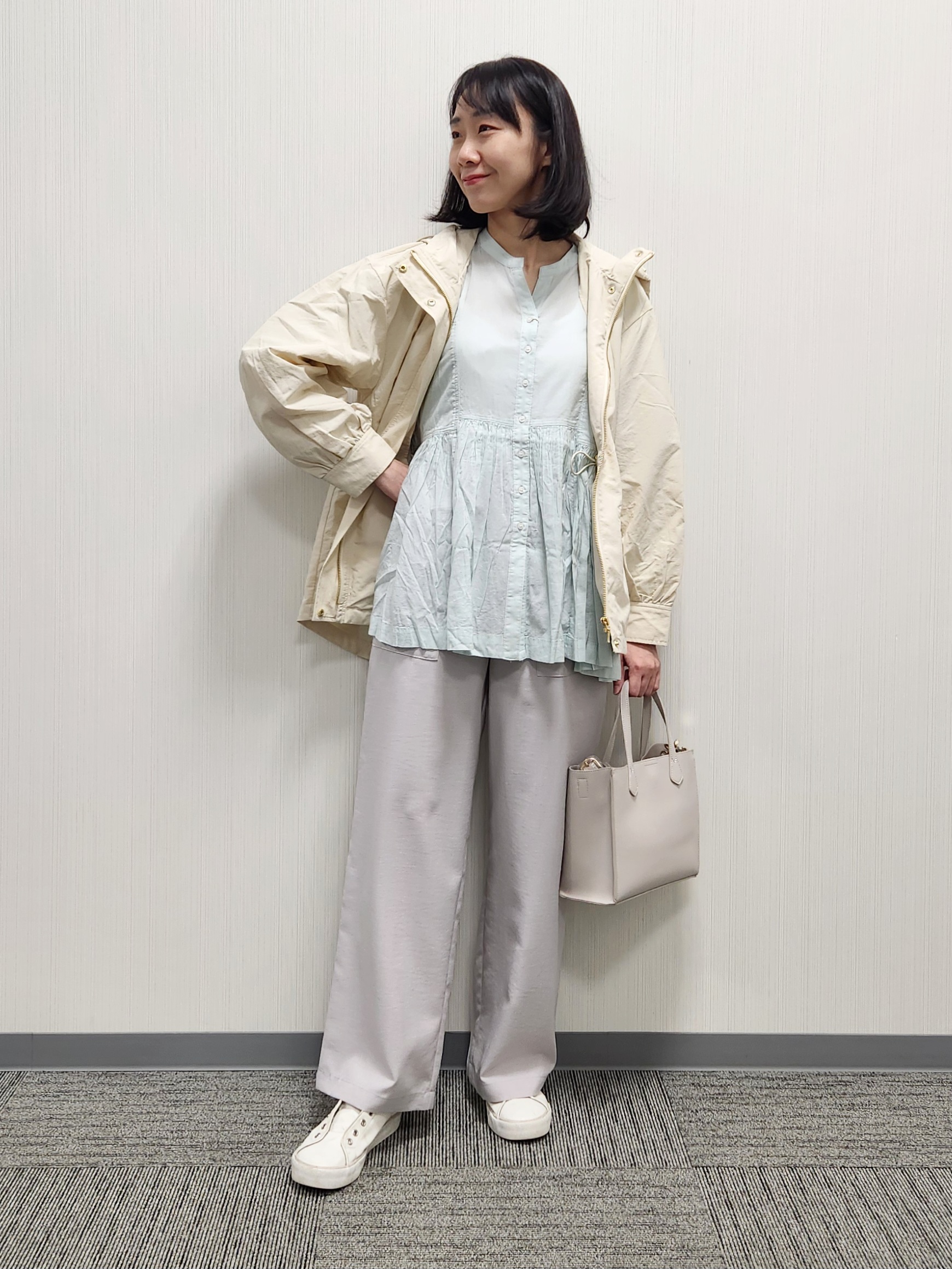 naraさんの「Dessin｜ボイルブラウス」を使ったコーディネート