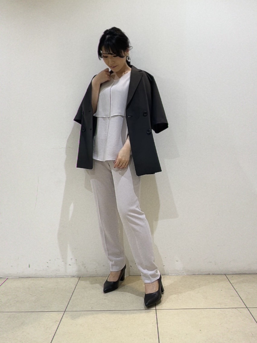 watanabeさんの「UNTITLED｜【着る日傘】シフォンドッキングブラウス」を使ったコーディネート