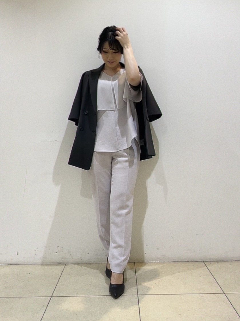 watanabeさんの「UNTITLED｜【着る日傘】シフォンドッキングブラウス」を使ったコーディネート