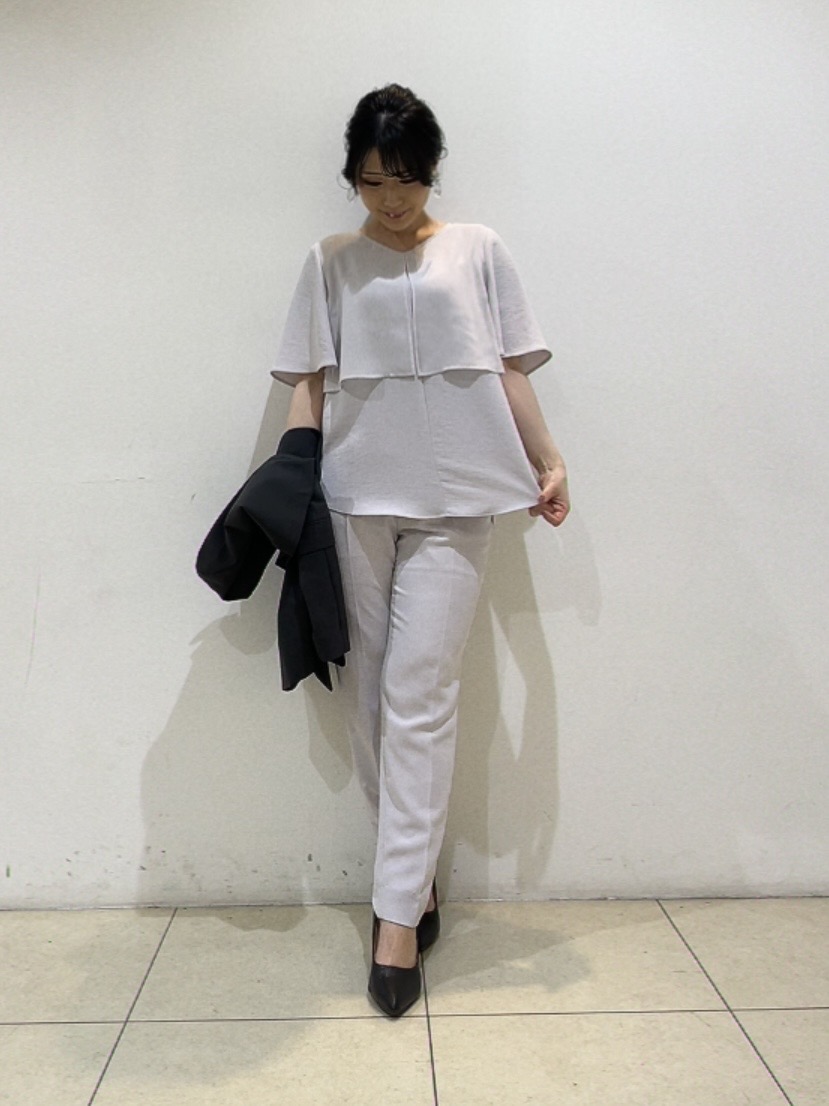 watanabeさんの「UNTITLED｜【着る日傘】シフォンドッキングブラウス」を使ったコーディネート