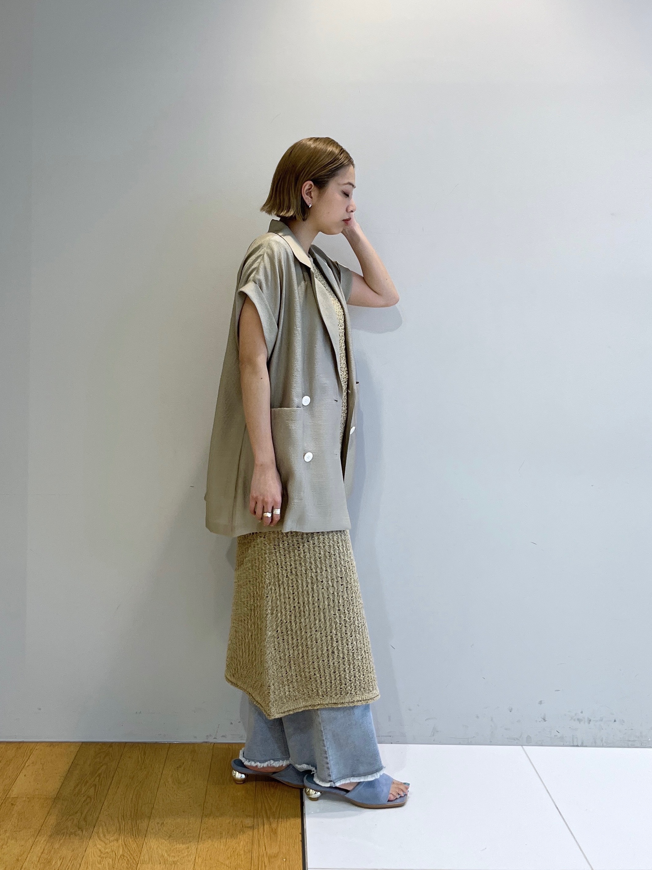 Harukaさんの「INDIVI｜メランジニットワンピース」を使ったコーディネート