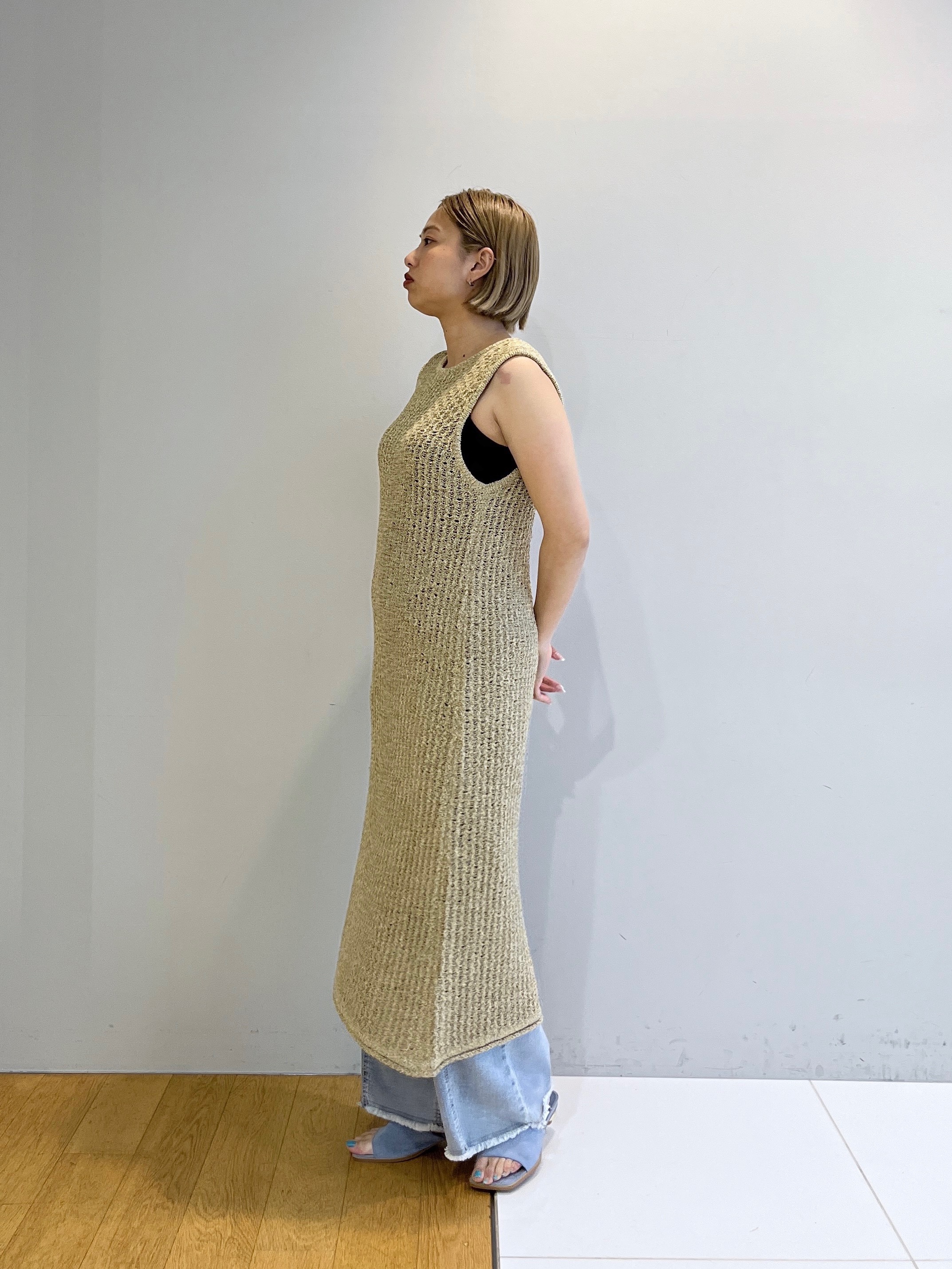 Harukaさんの「INDIVI｜メランジニットワンピース」を使ったコーディネート