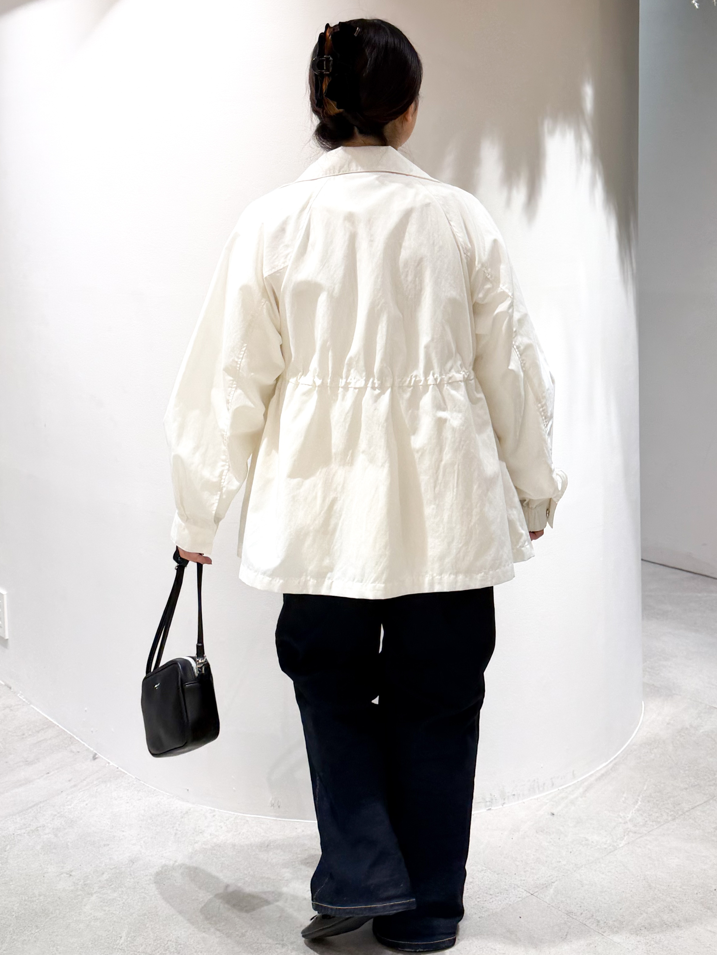 かりんさんの「OPAQUE.CLIP｜撥水スタンドZIPブルゾン【洗濯機OK／UVケア／花粉対応】」を使ったコーディネート
