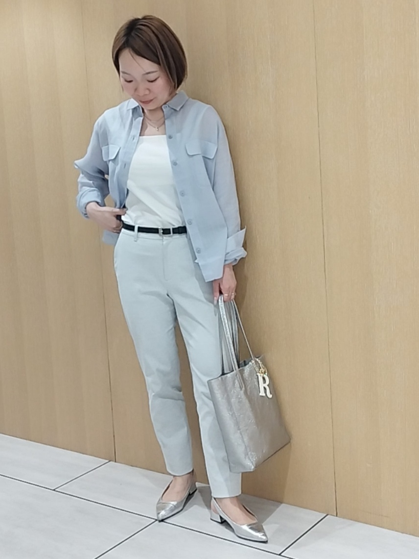 s u g iさんの「UNTITLED｜【古畑星夏さん着用/接触冷感】ドライタッチシャツ」を使ったコーディネート