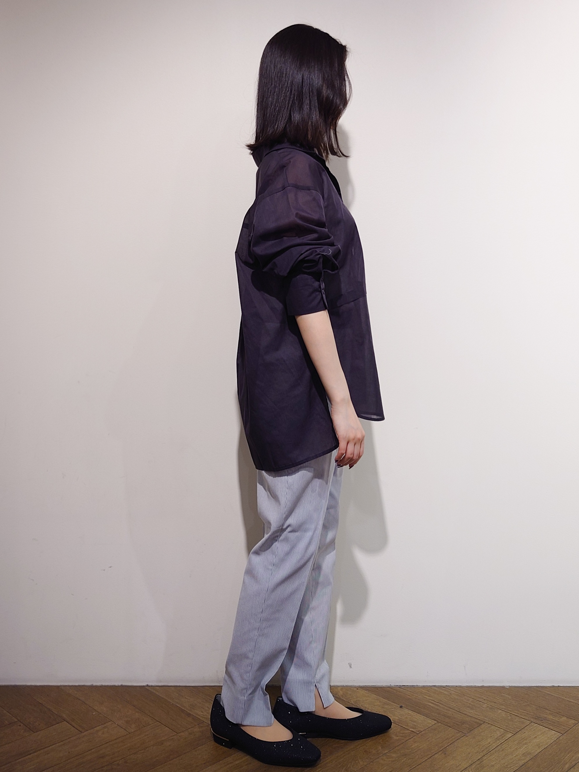 Uさんの「OPAQUE.CLIP｜シアーローンシャツ【洗濯機OK】」を使ったコーディネート