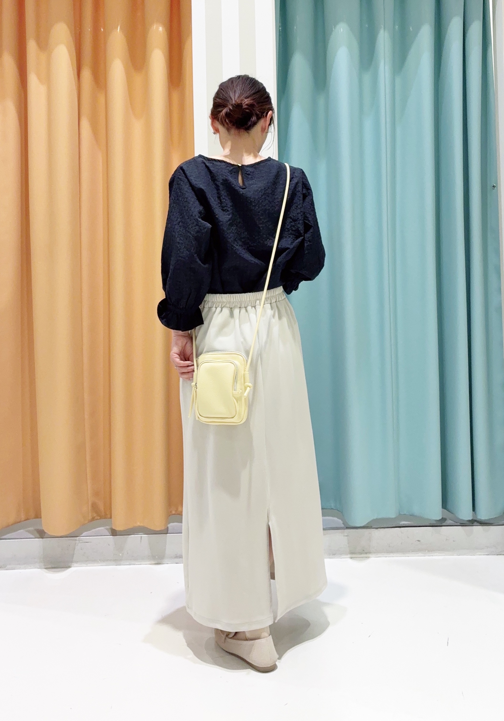 kinaさんの「SHOO･LA･RUE｜【セットアップ可/洗濯機可】上品チェックが好印象 ゆるさら6分袖ブラウス」を使ったコーディネート