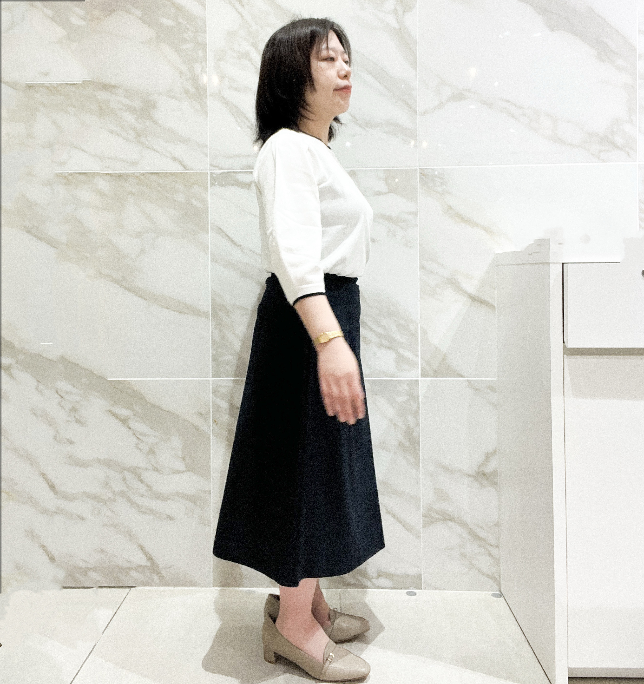 ayuさんの「index｜【接触冷感／吸水速乾】ノーカラージャケット／セットアップ対応可《洗える／防シワ／ストレッチ》」を使ったコーディネート