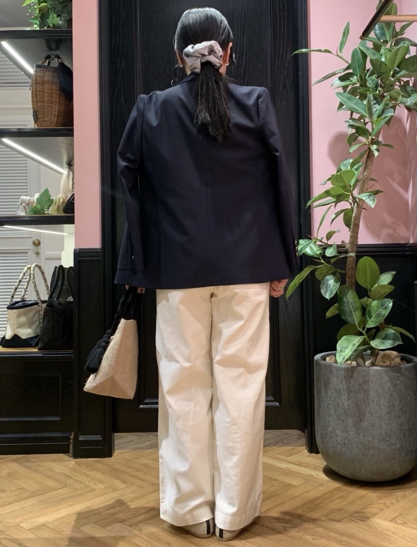 SAKAIさんの「DRESSTERIOR｜【ウォッシャブル】コットンフルニードルボーダーニット」を使ったコーディネート