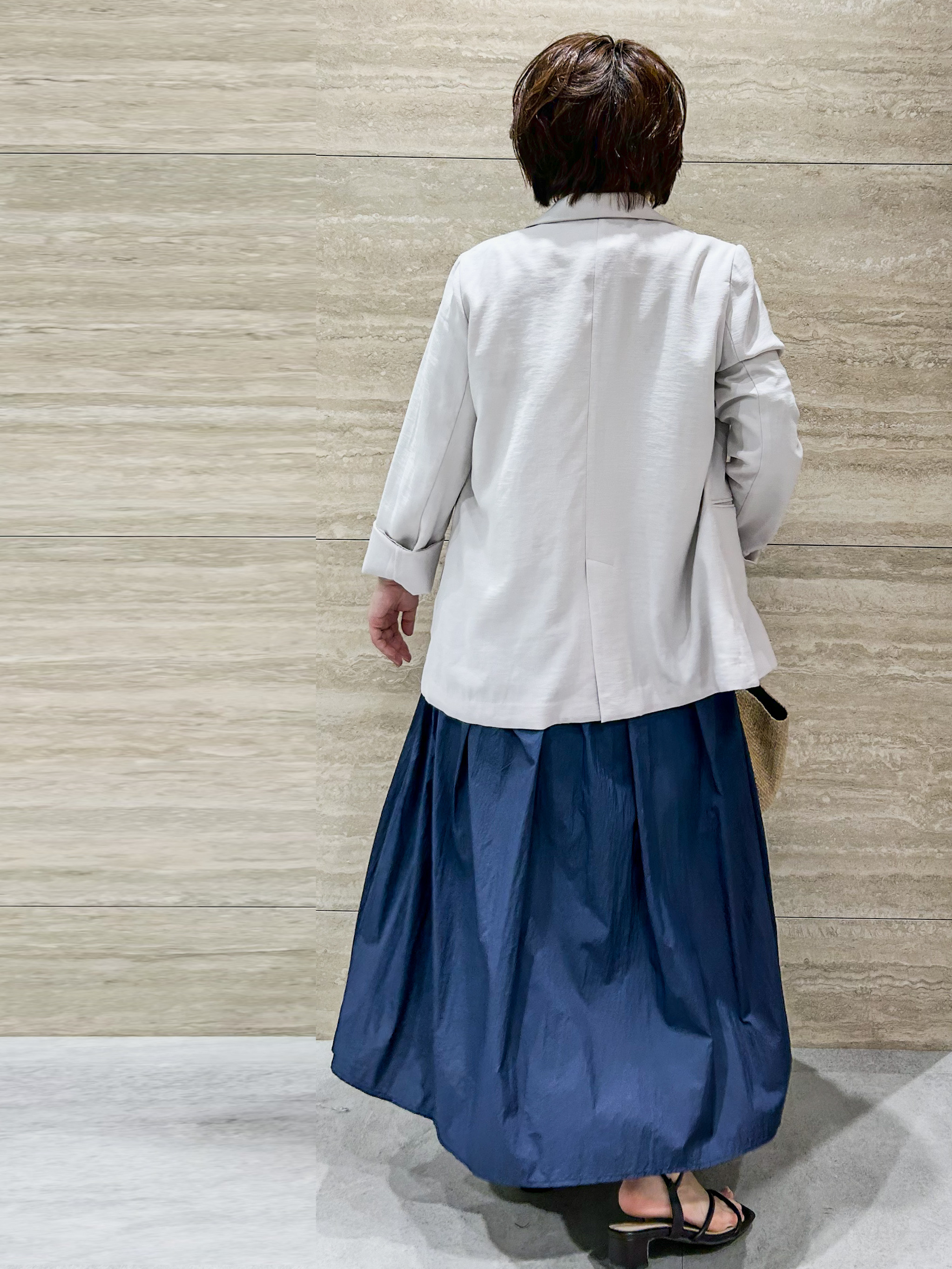 NAMIさんの「OPAQUE.CLIP｜【UV／接触冷感】ダブルブレストジャケット《防シワ加工／洗える》」を使ったコーディネート