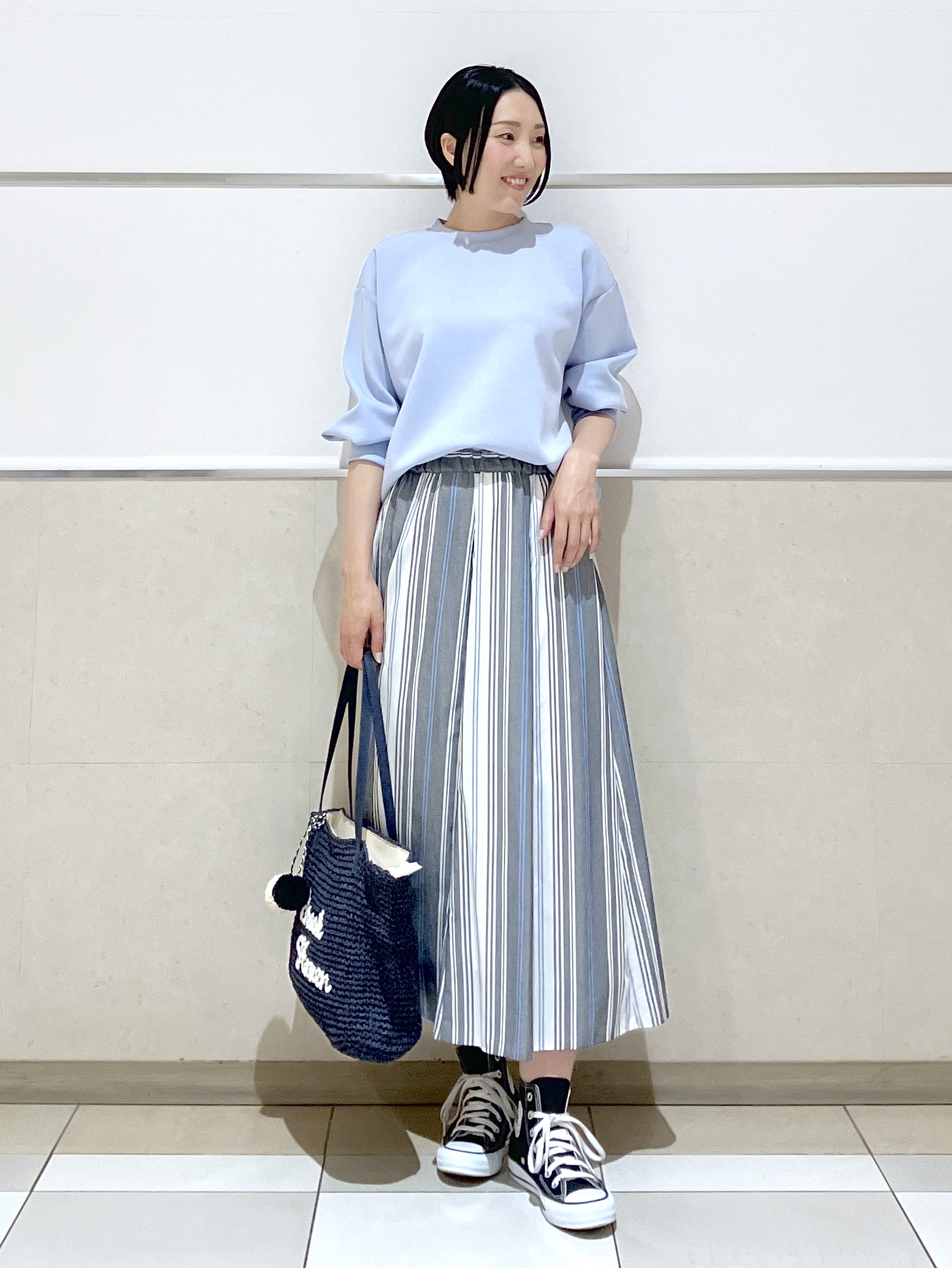 eriko さんの「Dessin｜【洗える】8分袖ボンディングカットソー」を使ったコーディネート