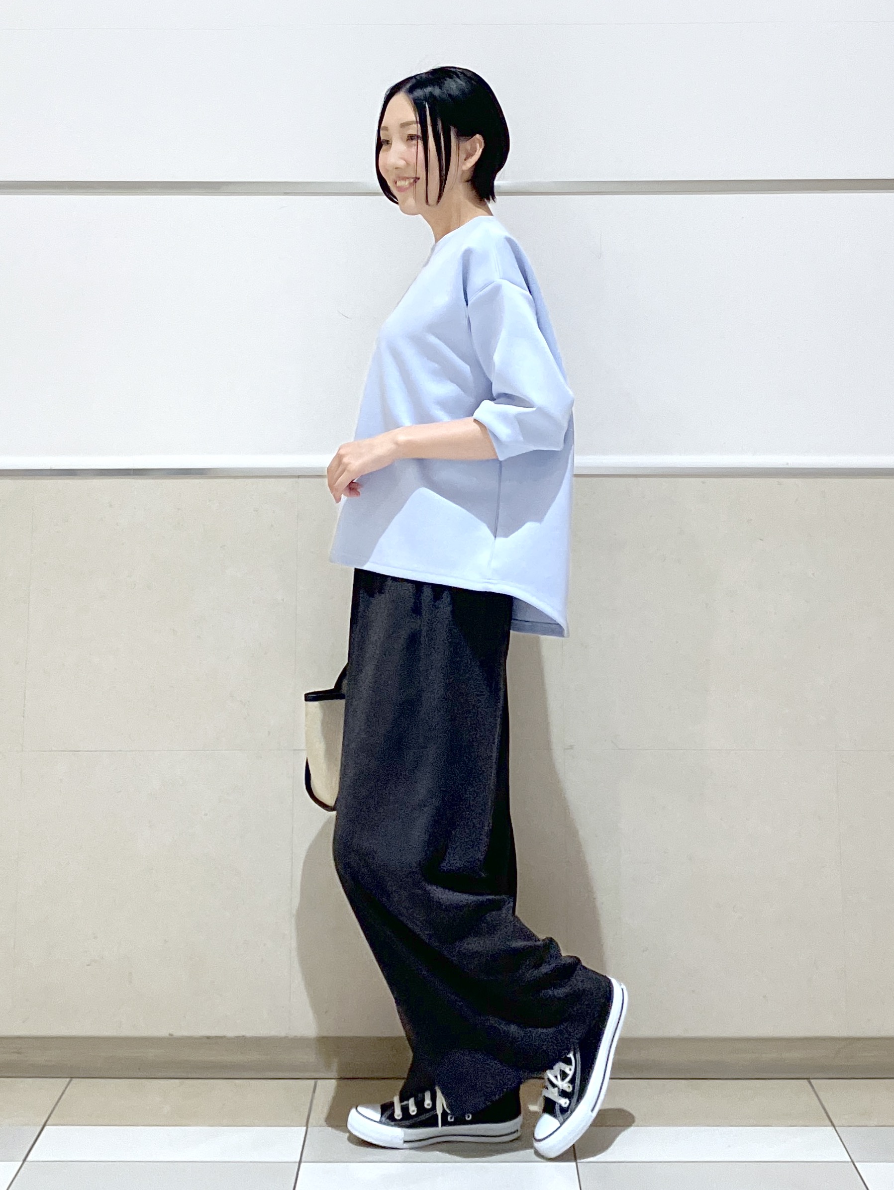 eriko さんの「Dessin｜【洗える】8分袖ボンディングカットソー」を使ったコーディネート