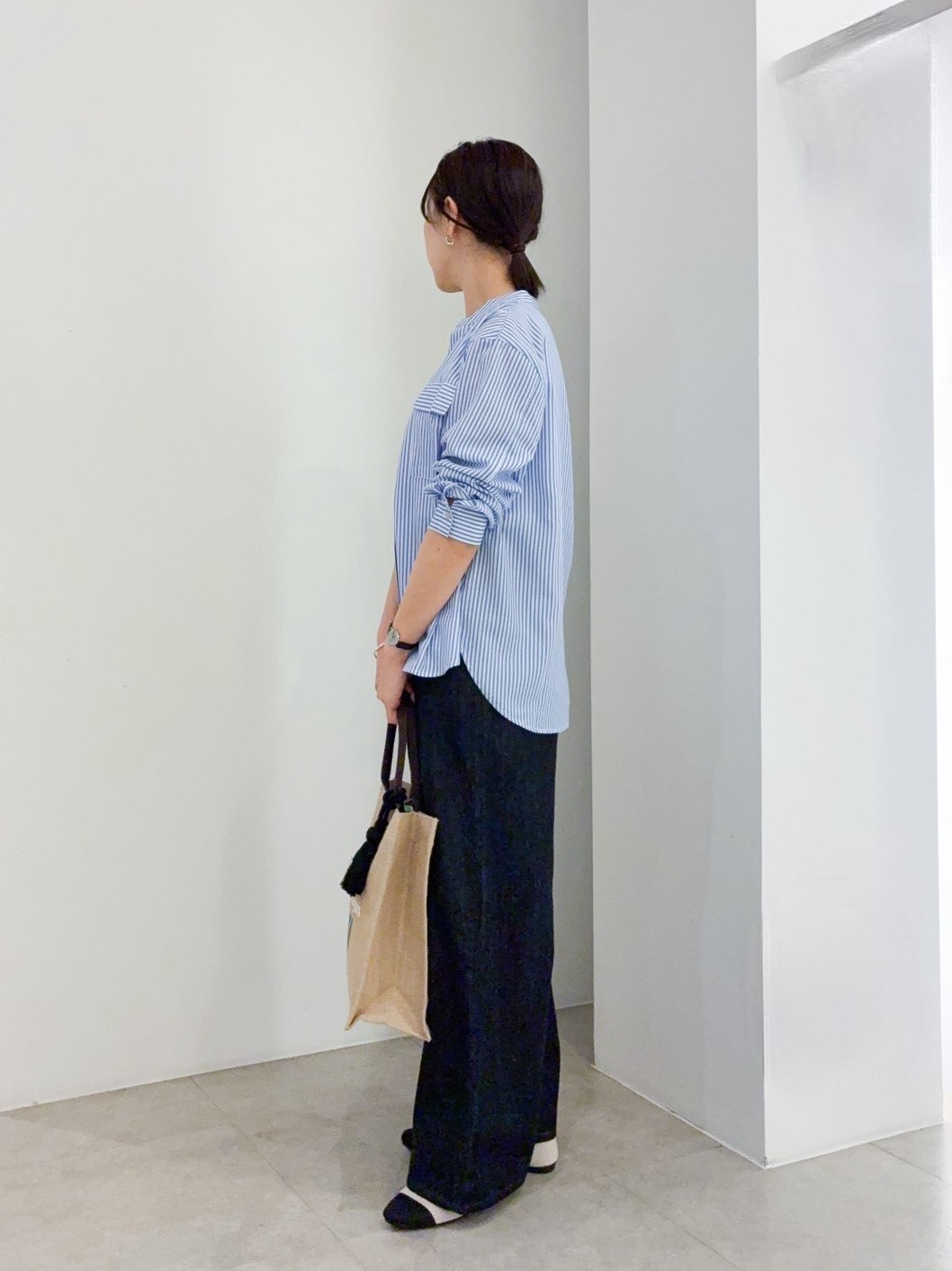 kanakoさんの「grove｜【貴島明日香さん着用】お仕事も普段も。今どきワークシャツブラウス」を使ったコーディネート
