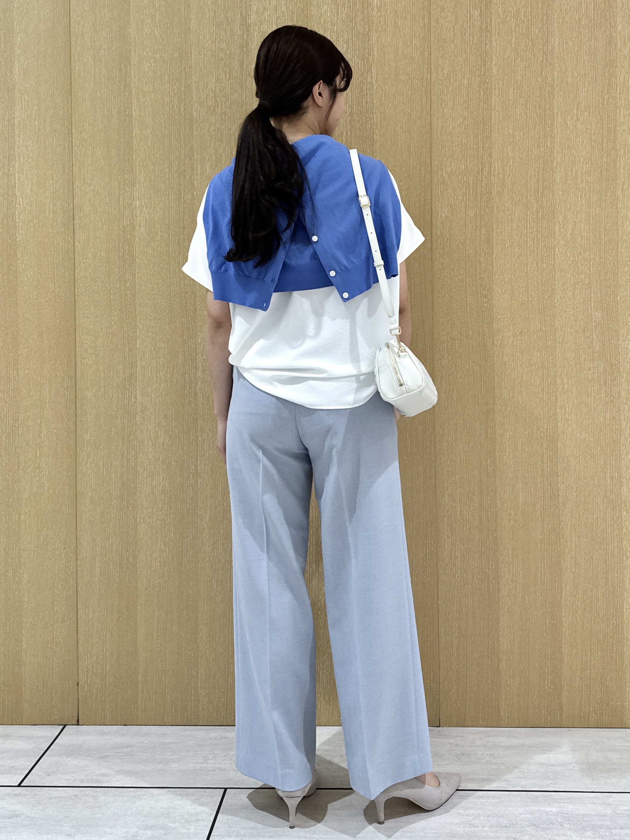 nanaさんの「UNTITLED｜【9色展開/アンサンブル可】コットンクルーネックカーディガン」を使ったコーディネート