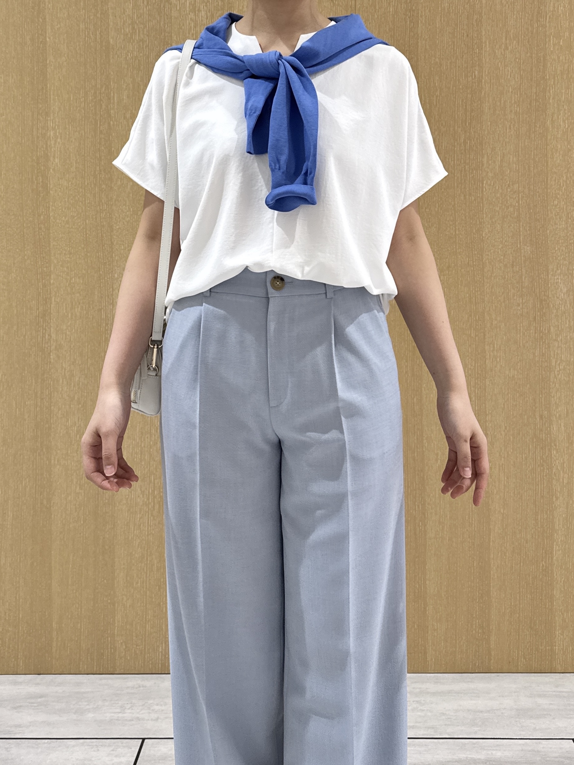 nanaさんの「UNTITLED｜【9色展開/アンサンブル可】コットンクルーネックカーディガン」を使ったコーディネート