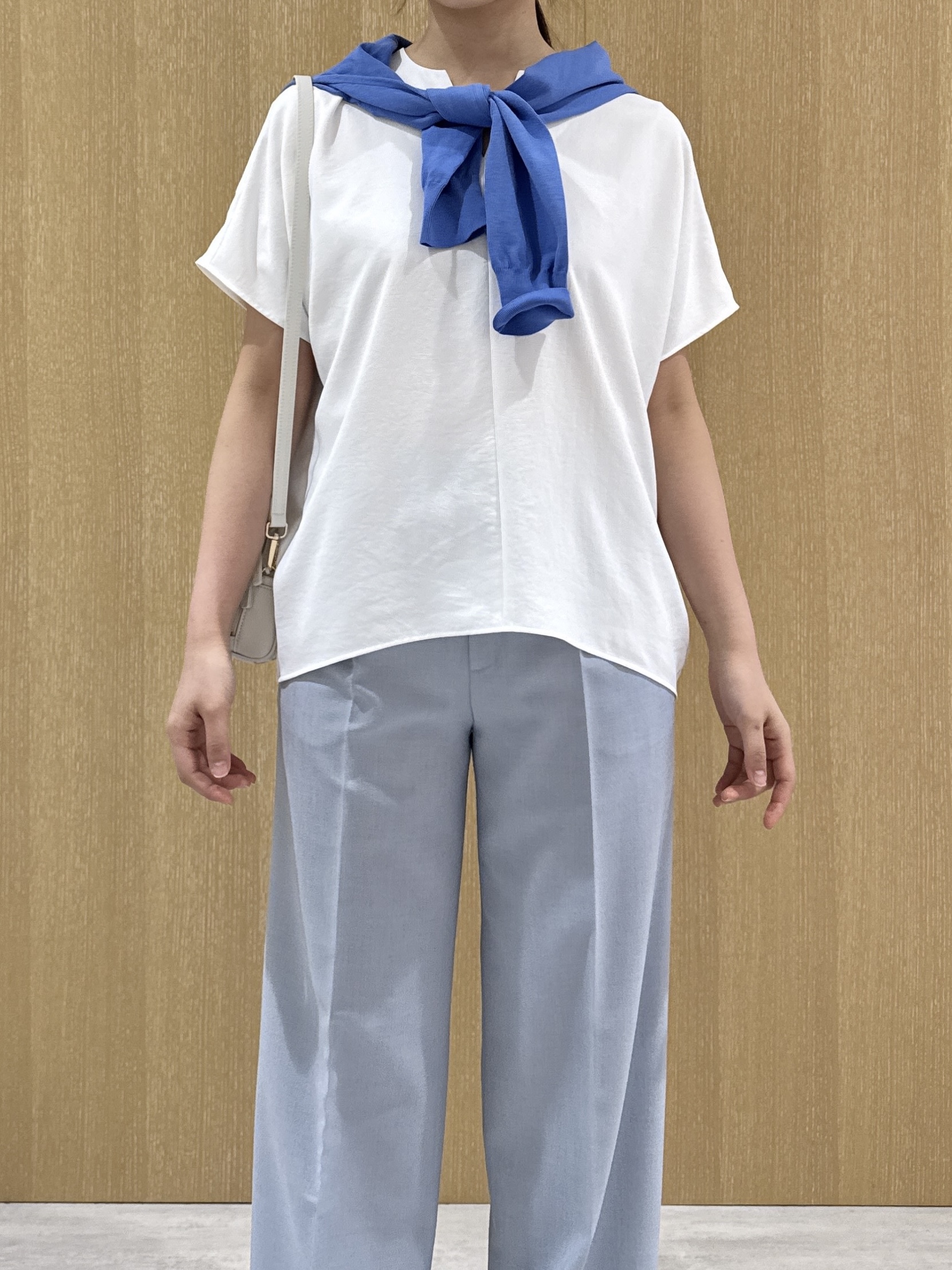 nanaさんの「UNTITLED｜【9色展開/アンサンブル可】コットンクルーネックカーディガン」を使ったコーディネート