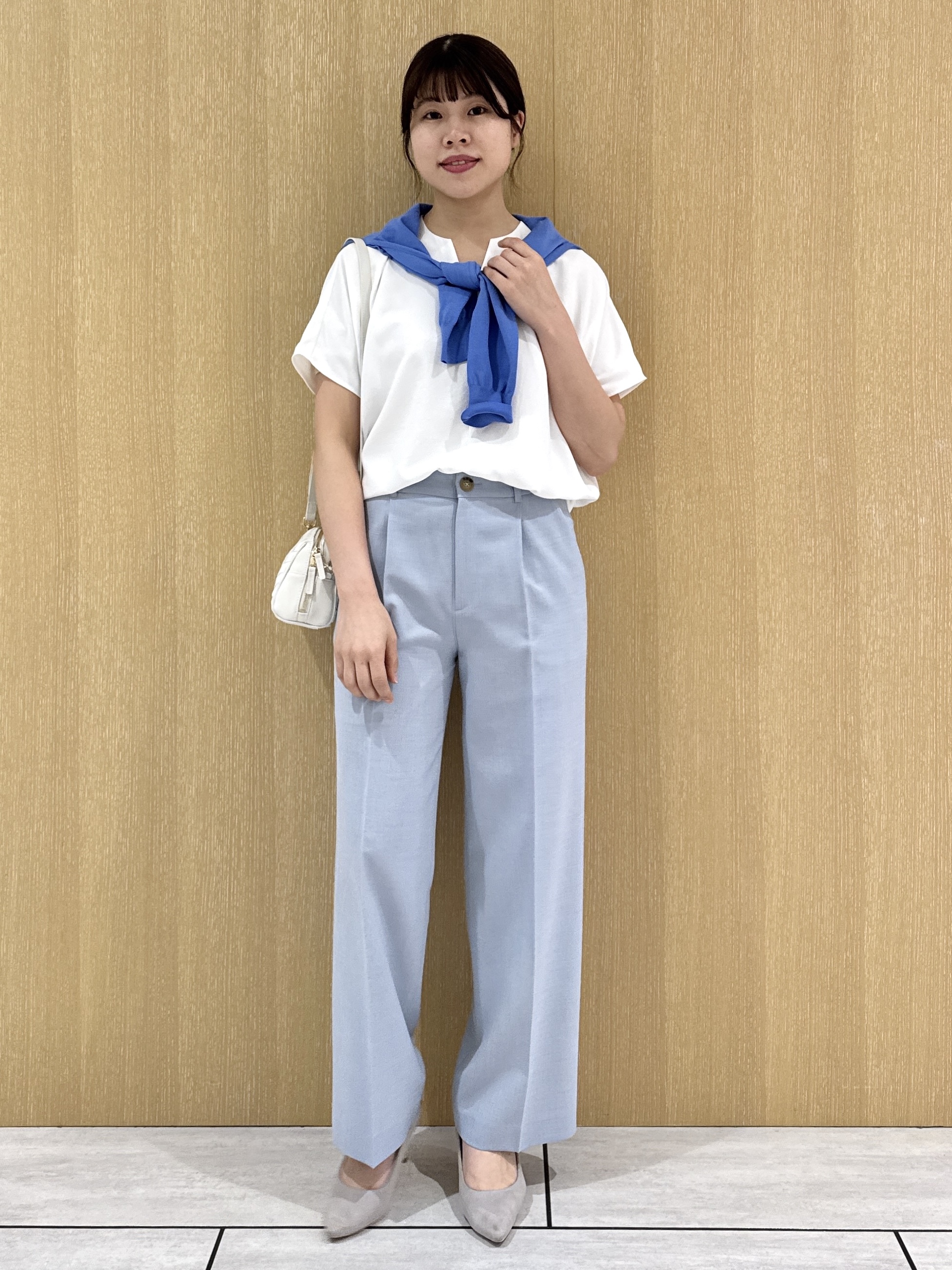 nanaさんの「UNTITLED｜【9色展開/アンサンブル可】コットンクルーネックカーディガン」を使ったコーディネート