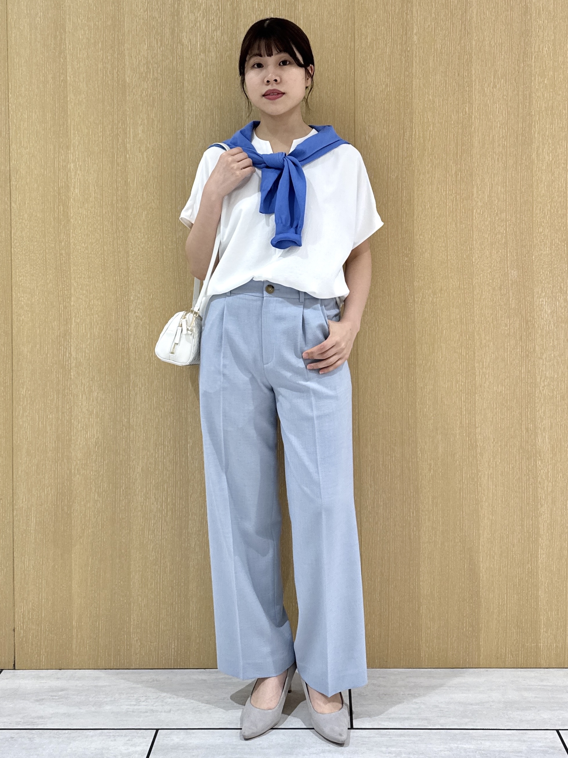 nanaさんの「UNTITLED｜【9色展開/アンサンブル可】コットンクルーネックカーディガン」を使ったコーディネート