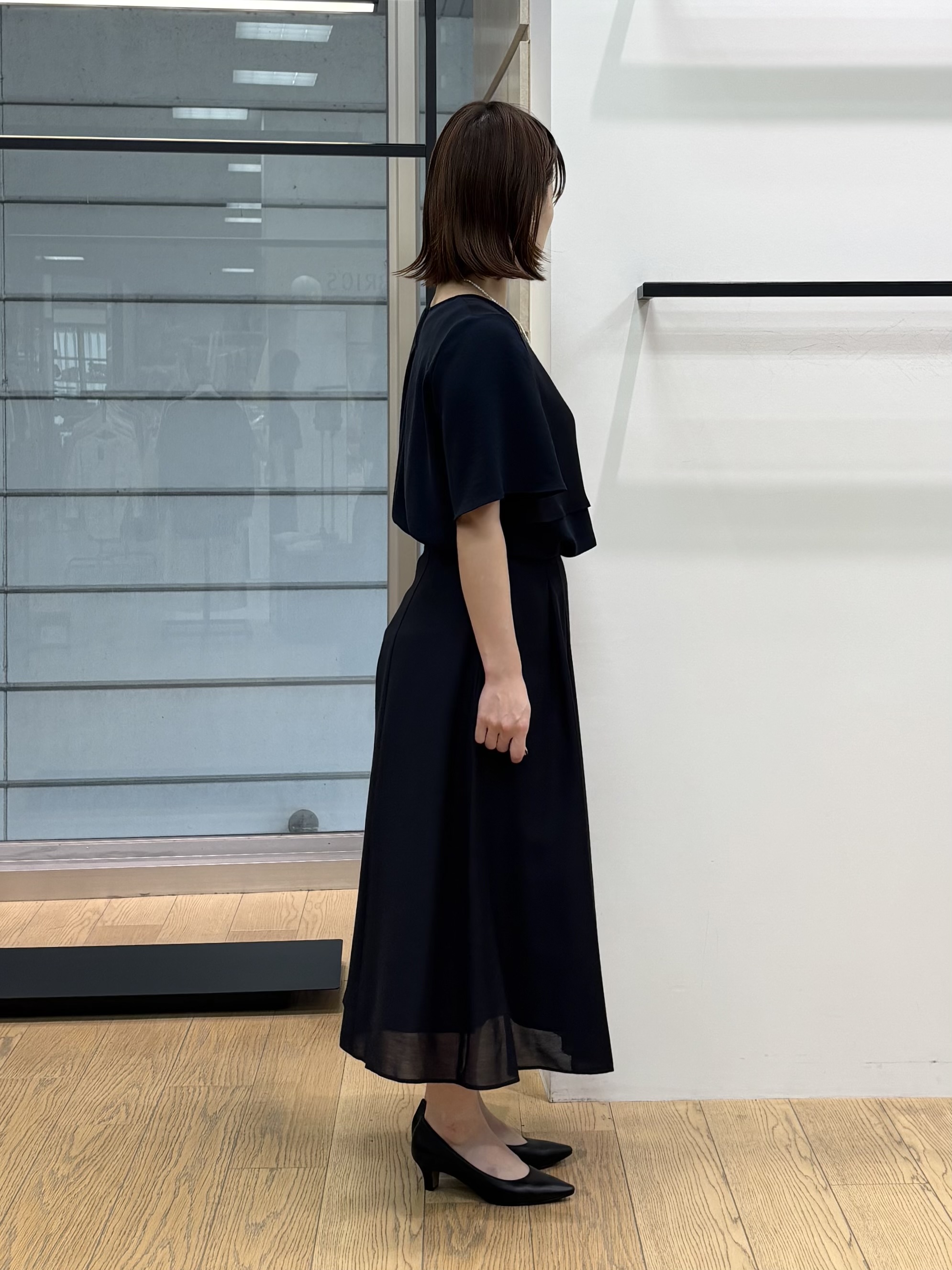asamiさんの「INDIVI｜【着る日傘】シフォンドッキングブラウス」を使ったコーディネート