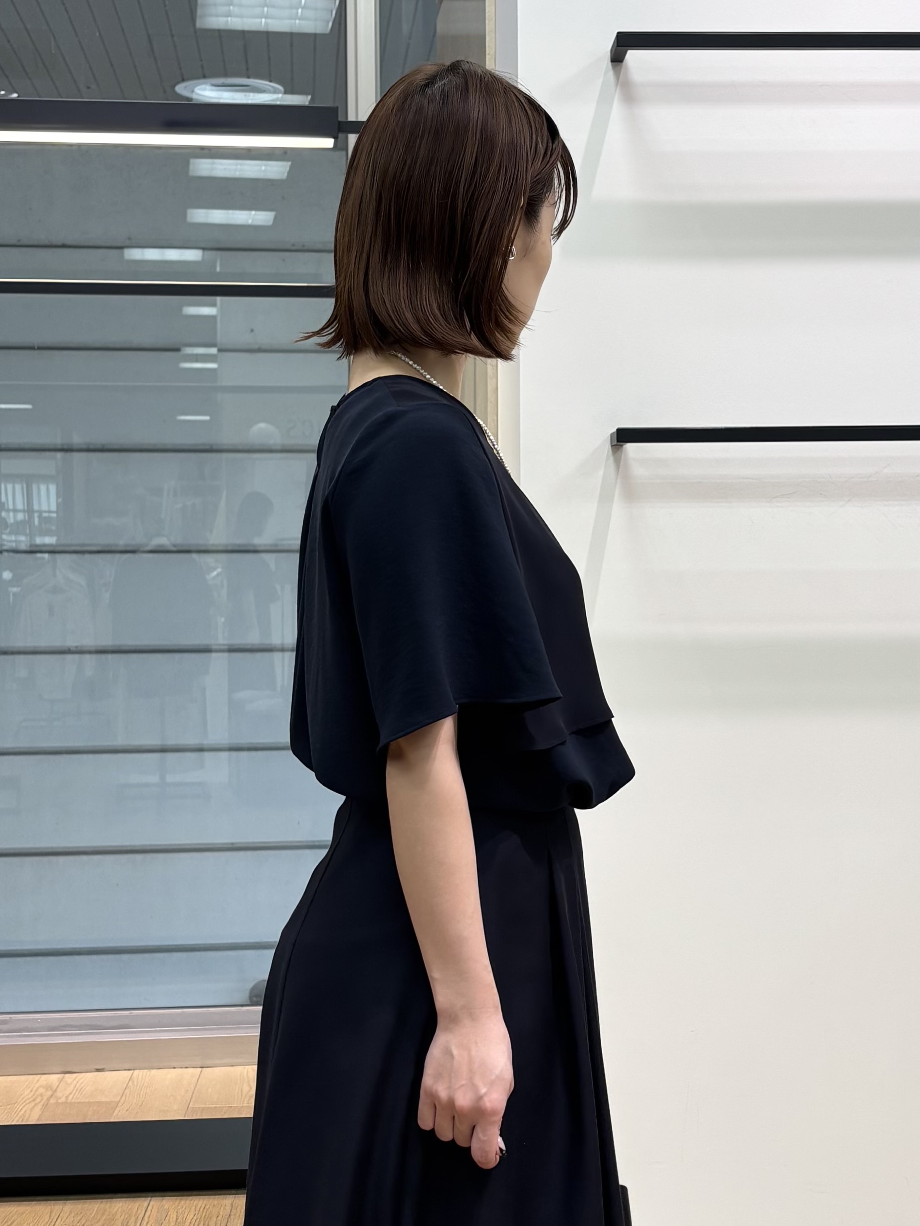 asamiさんの「INDIVI｜【着る日傘】シフォンドッキングブラウス」を使ったコーディネート