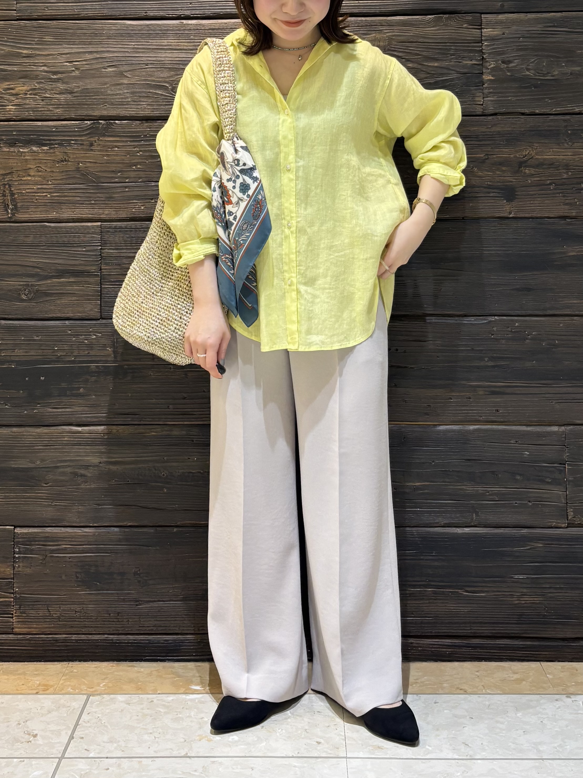 sakuさんの「INDIVI｜【日本製】ビスチェインナータンクトップ」を使ったコーディネート