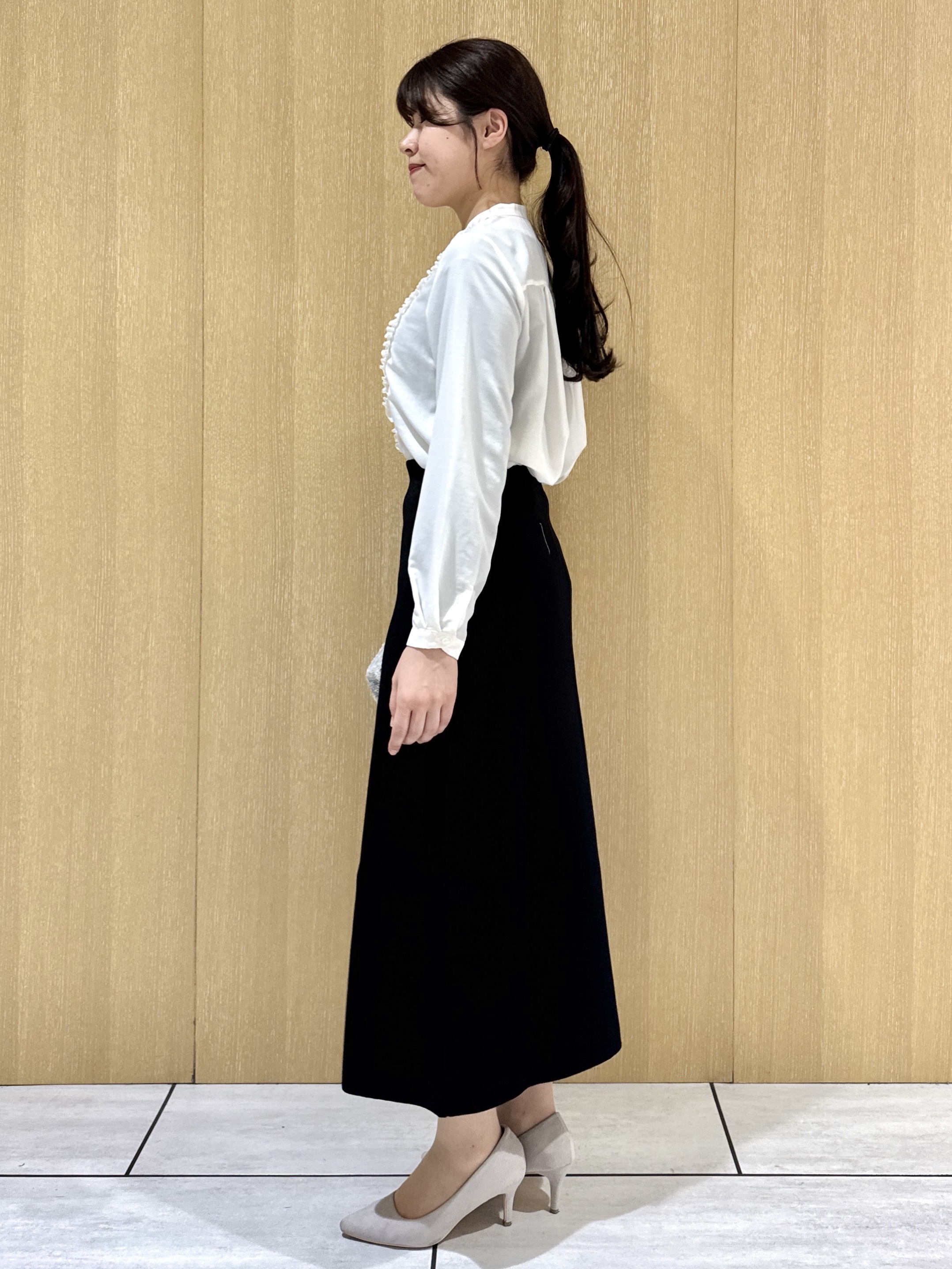 nanaさんの「UNTITLED｜【きれいめカジュアル】ツイードジップジャケット」を使ったコーディネート