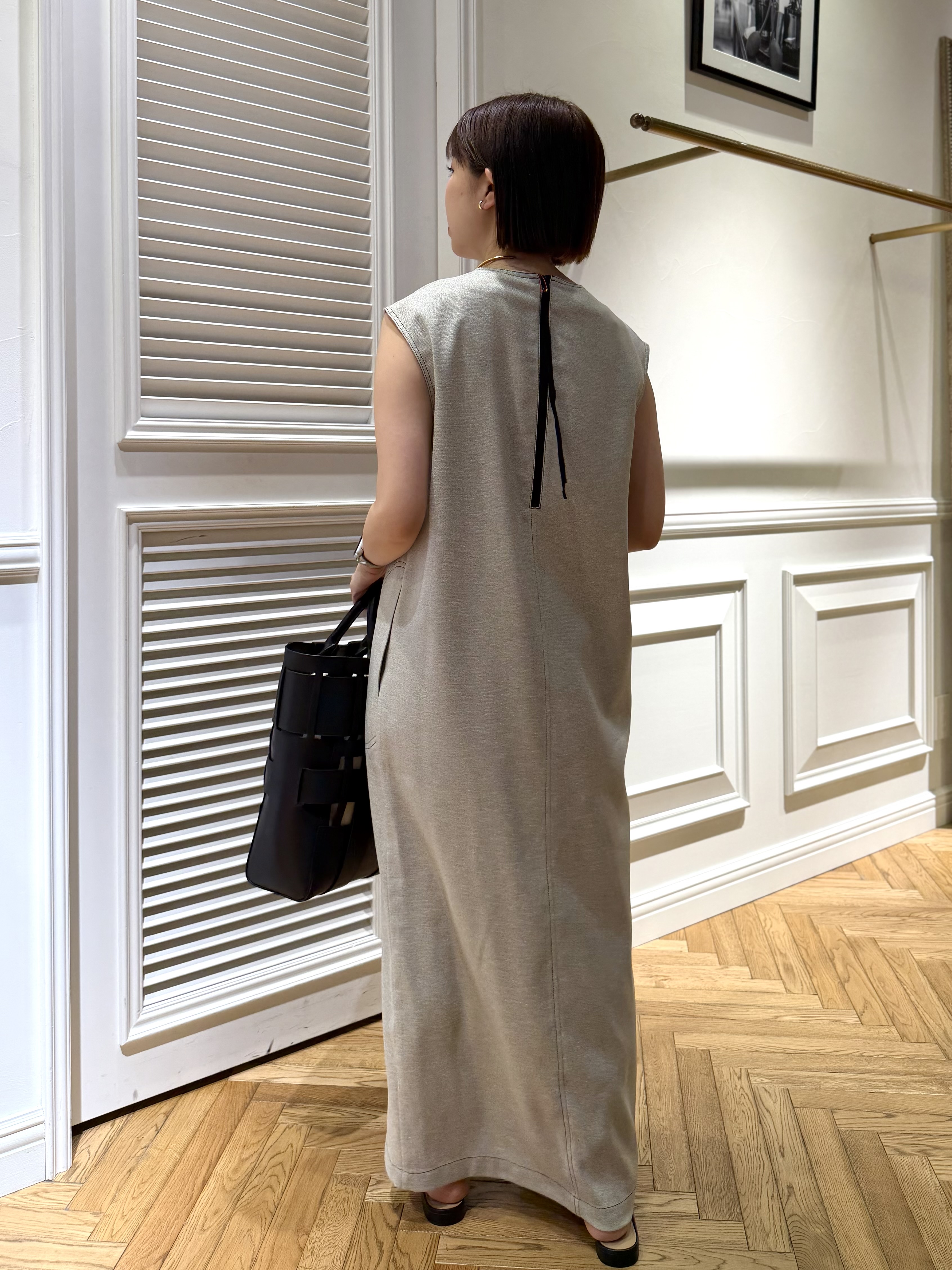 つじ まこさんの「DRESSTERIOR｜【セットアップ可/UVカット/接触冷感/吸水速乾】ウォッシャブル リネンライクドルマンジャケット」を使ったコーディネート