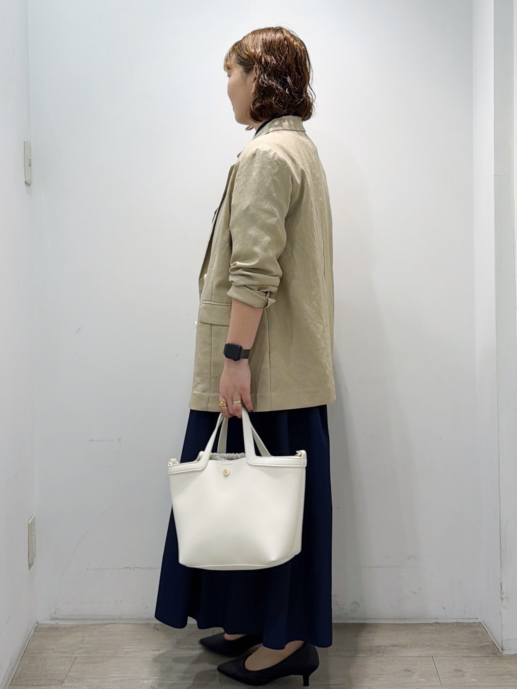 sumicaさんの「OPAQUE.CLIP｜リボンベルト付きシャツワンピース【洗濯機OK／防シワ加工】」を使ったコーディネート