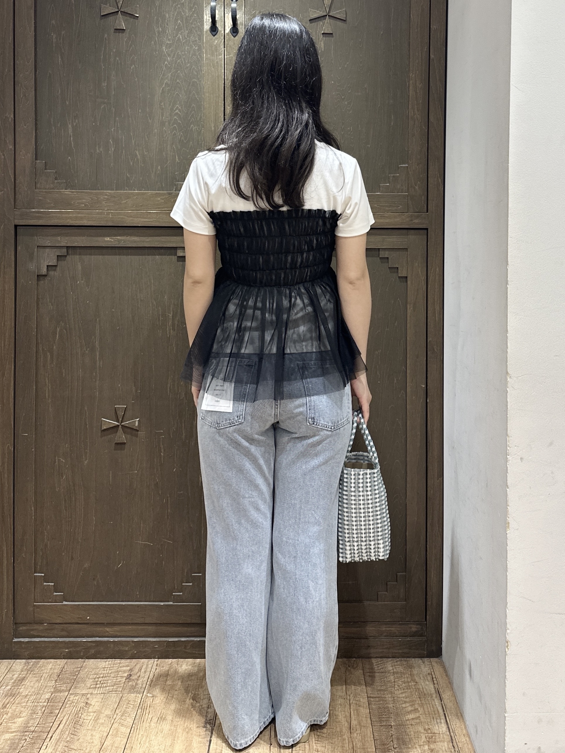 kanaさんの「index｜チュールペプラムトップス【洗濯機OK／接触冷感／UVケア】」を使ったコーディネート