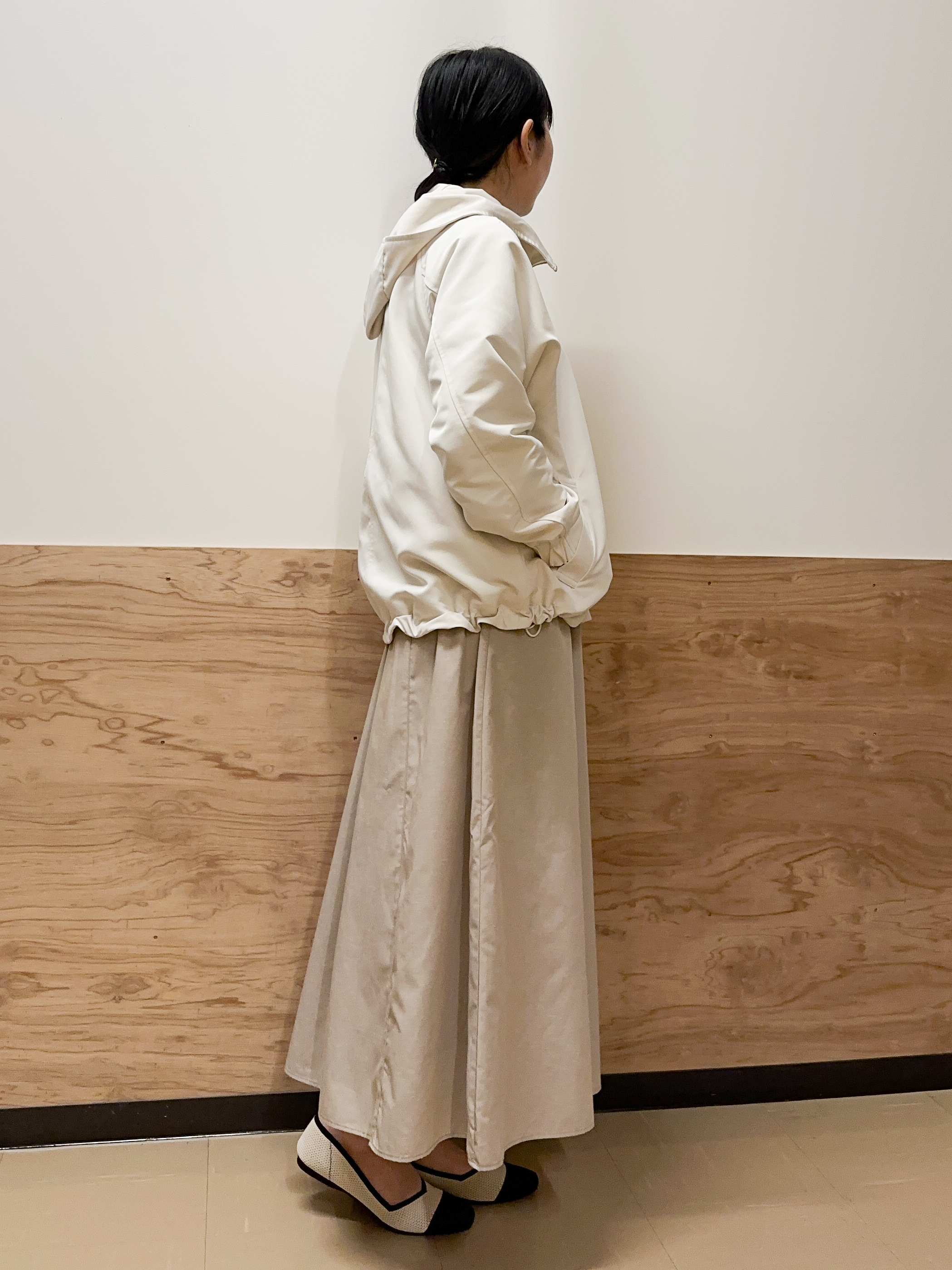 すーさんの「grove｜【貴島明日香さん着用】【撥水】きれいめに着こなせるマウンテンパーカ」を使ったコーディネート