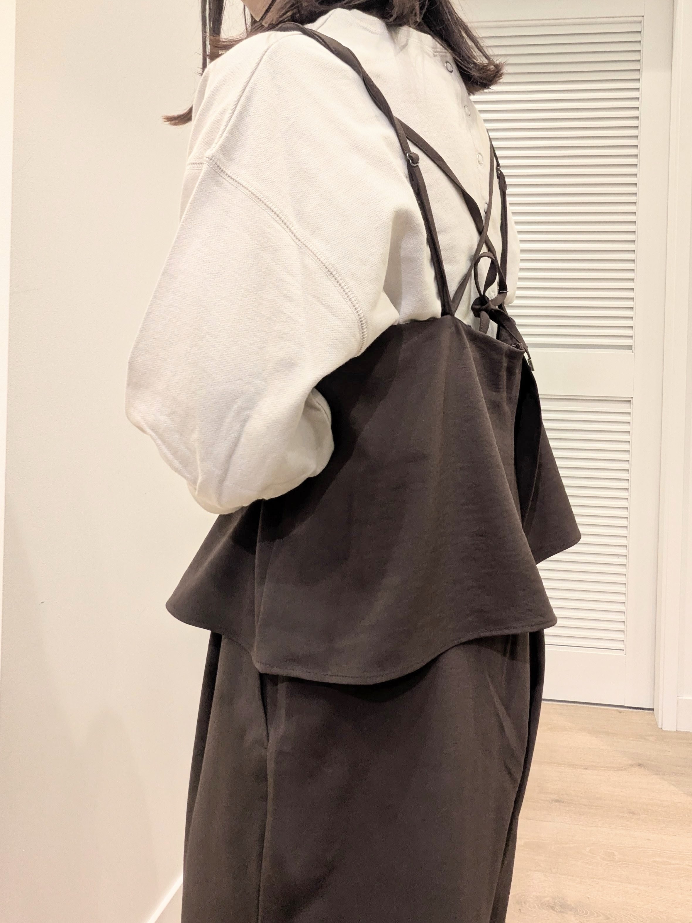 enさんの「Dessin｜【吸汗速乾/洗える】リラクシーキャミサロペット」を使ったコーディネート