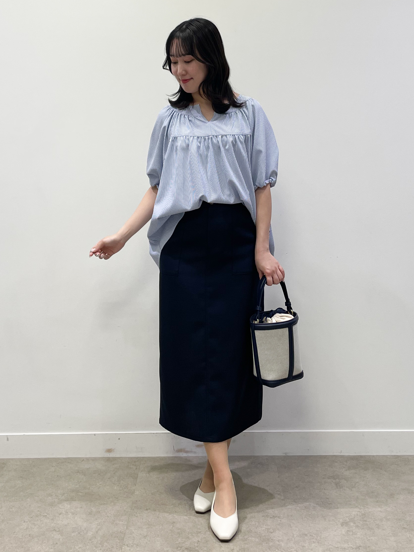 yukariさんの「Reflect｜ギャザーデザインブラウス」を使ったコーディネート