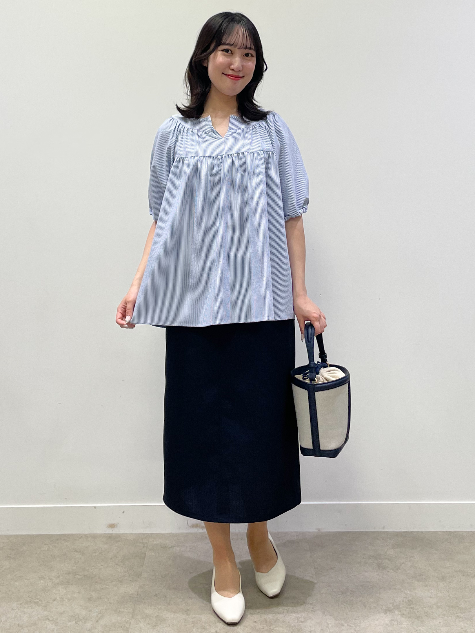 yukariさんの「Reflect｜ギャザーデザインブラウス」を使ったコーディネート