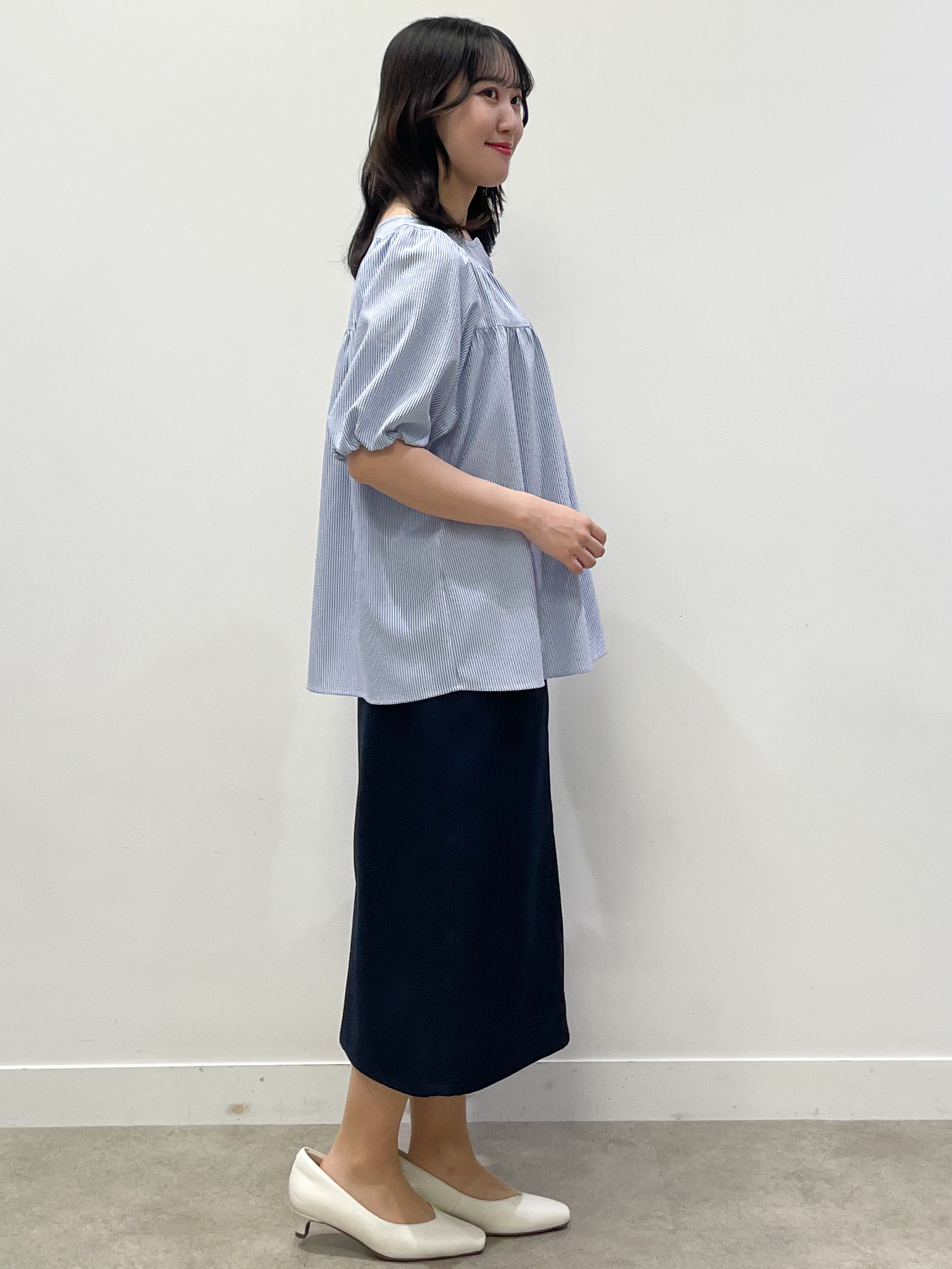 yukariさんの「Reflect｜ギャザーデザインブラウス」を使ったコーディネート